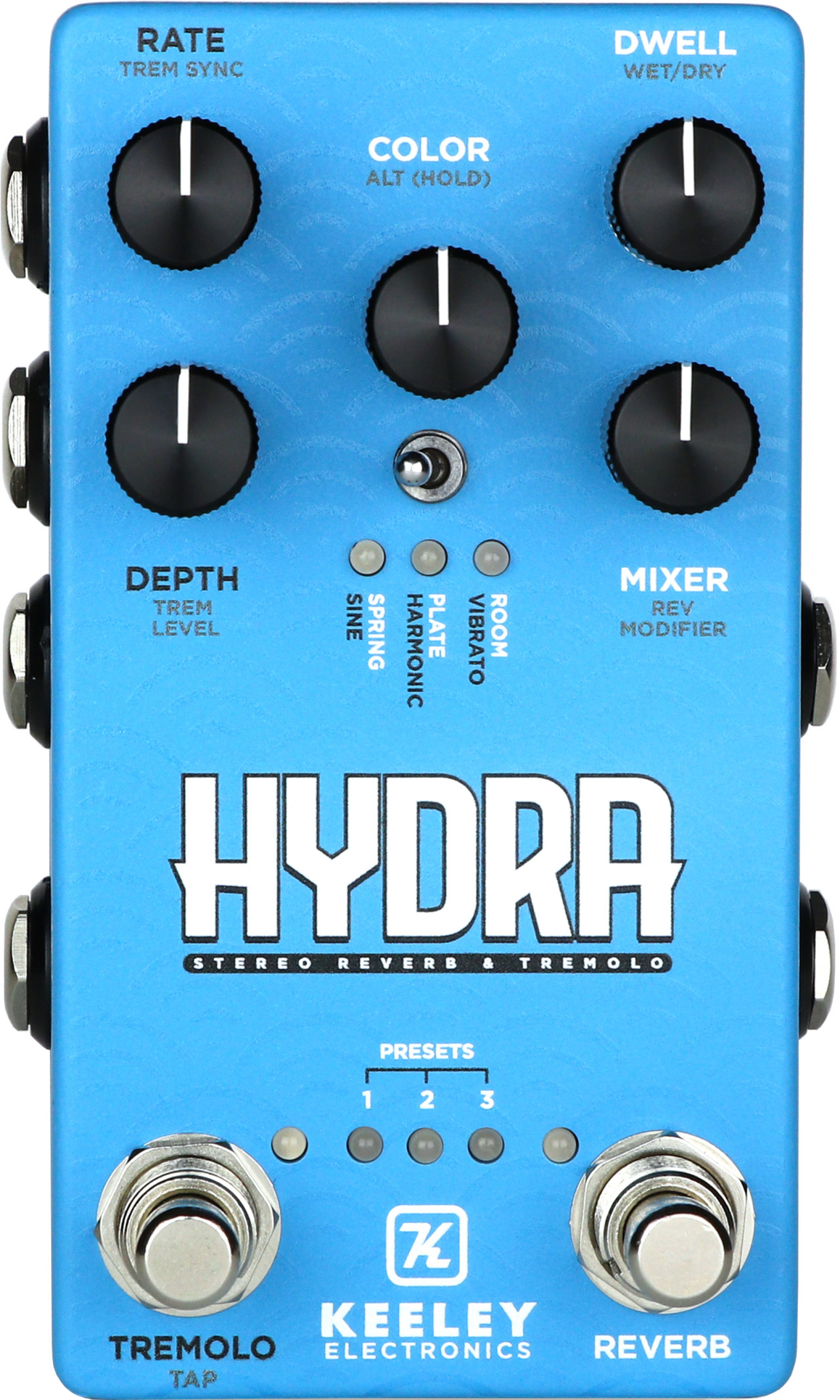 Keeley Hydra Stereo Reverb & Tremolo Pedal