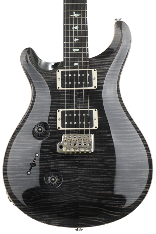 PRS Custom 24 10-Top Left-handed - Gray Black with Pattern