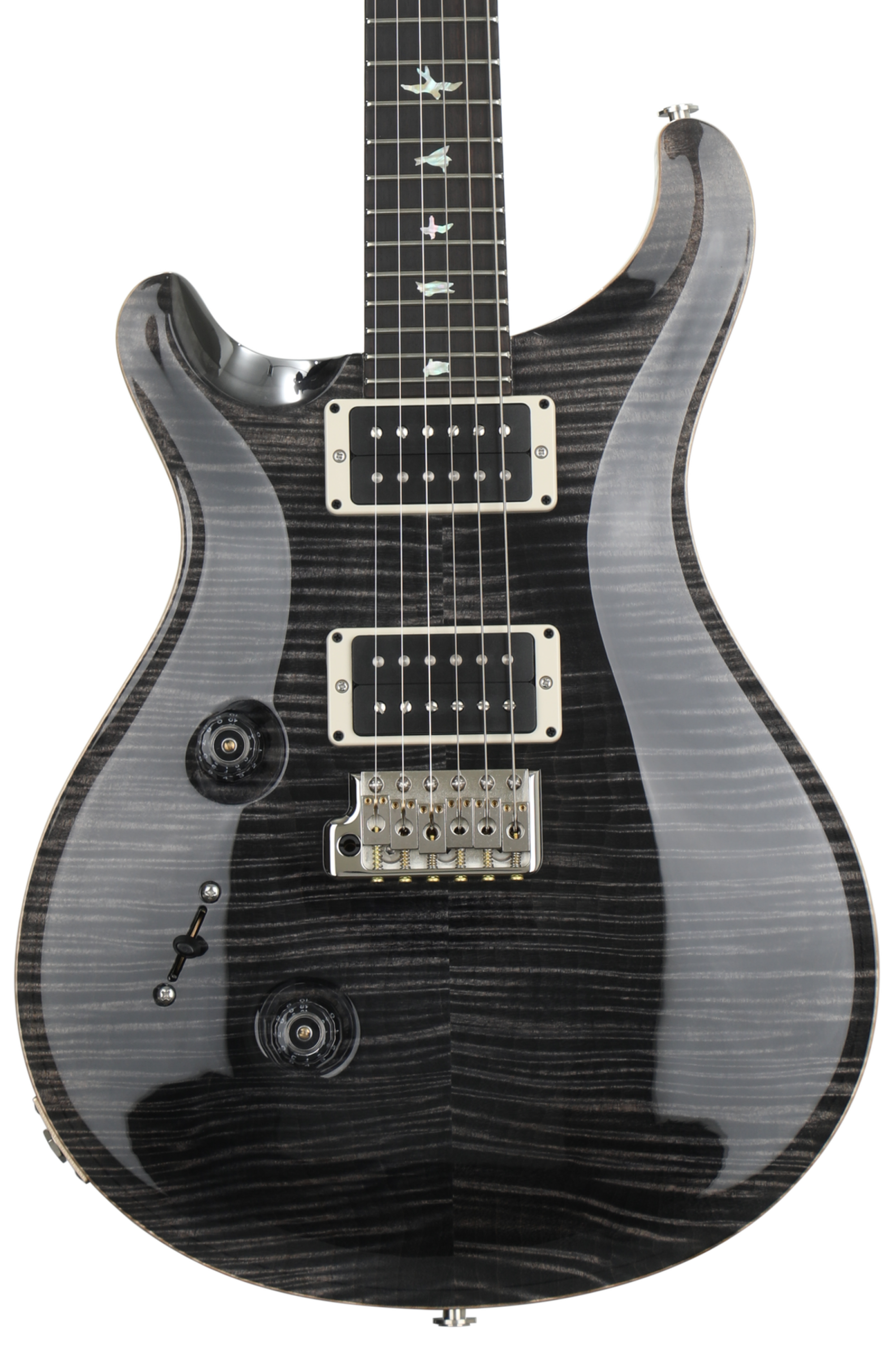 PRS Custom 24 10-Top Left-handed - Gray Black with Pattern Regular