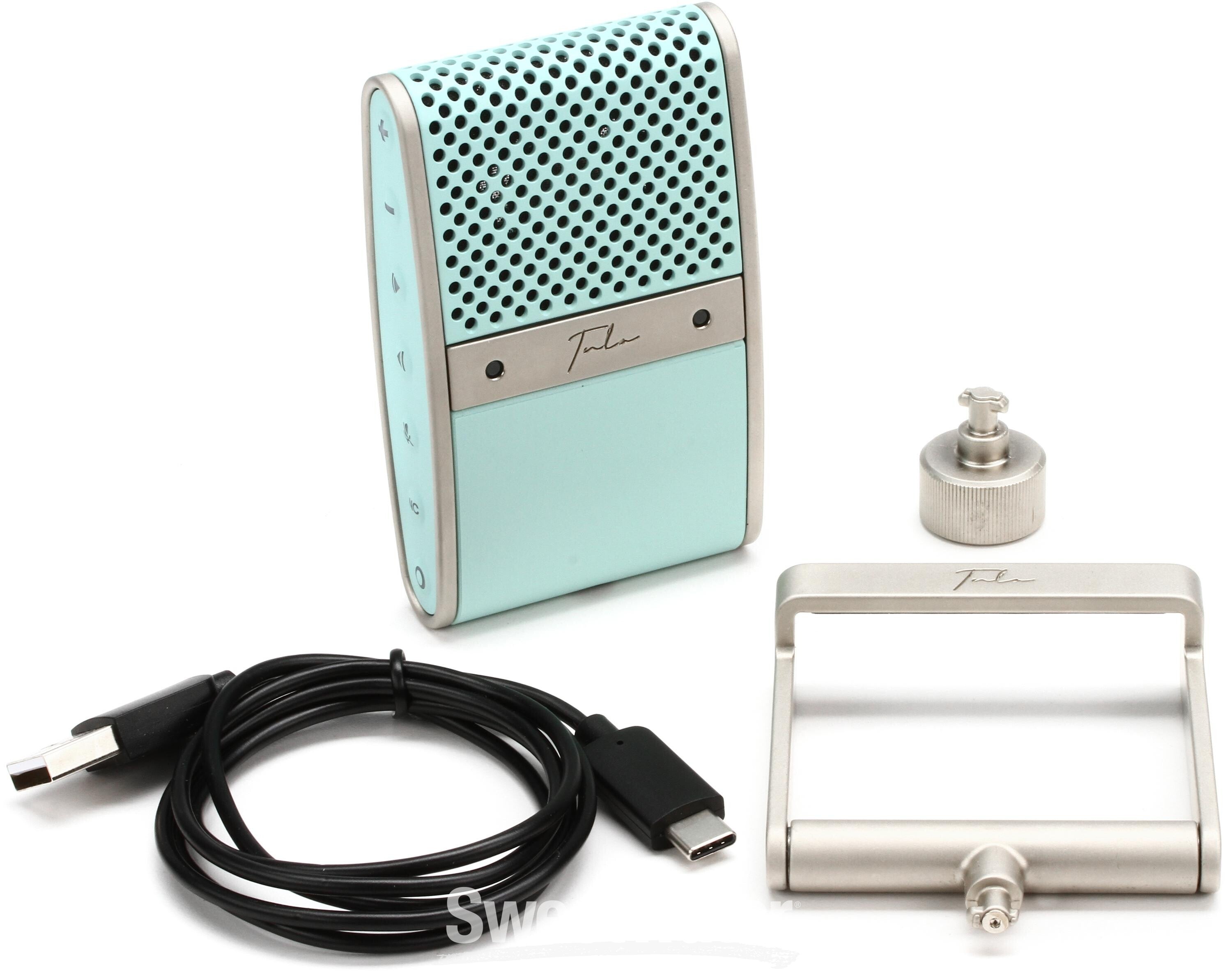 Tula Portable Recorder and USB-C Microphone - Seafoam | Sweetwater