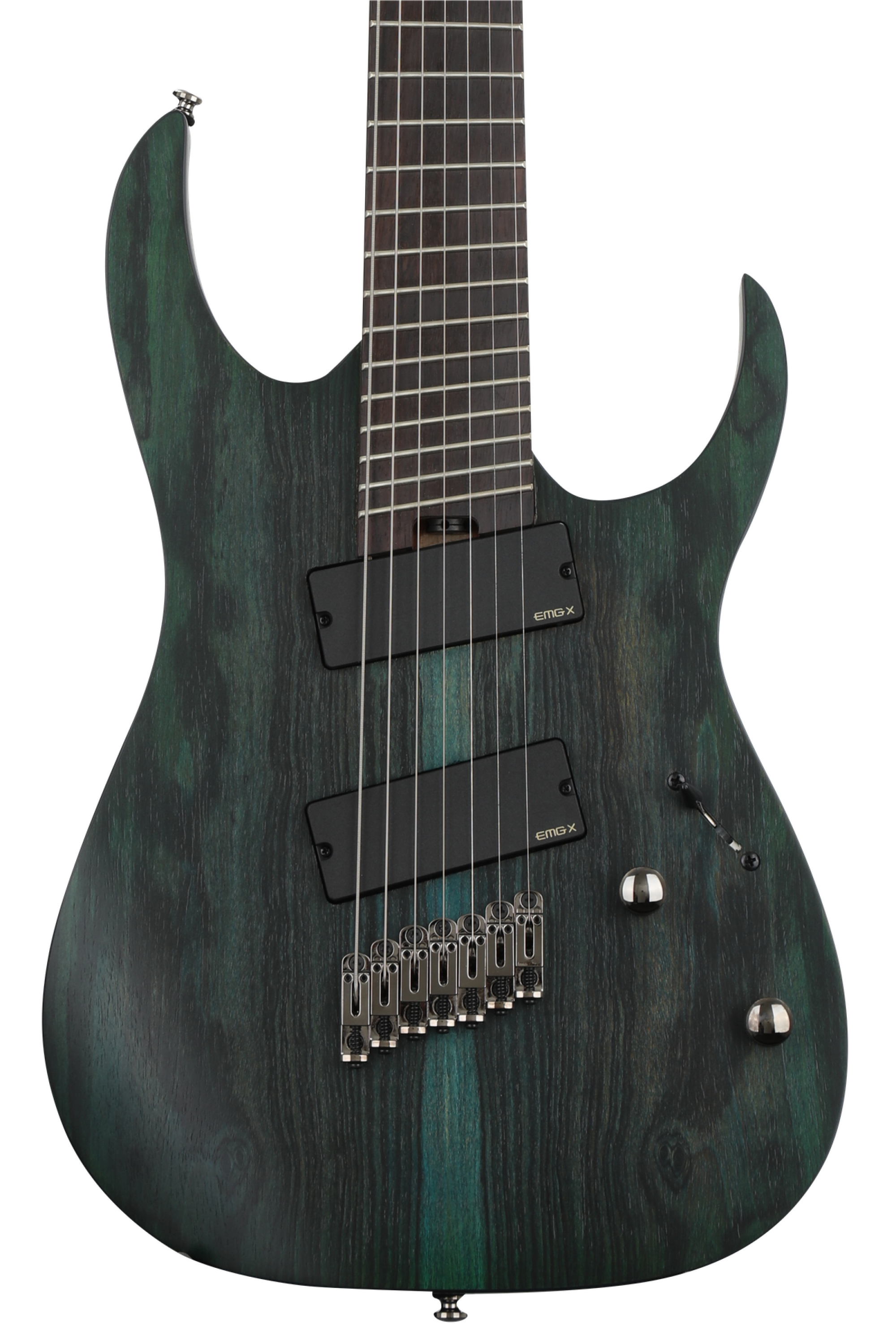 Ibanez RG Iron Label RGIM7BC Multi-Scale - Deep Forest Burst Flat