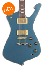 Photo of Ibanez Iceman IC420 Electric Guitar - Antique Blue Metallic