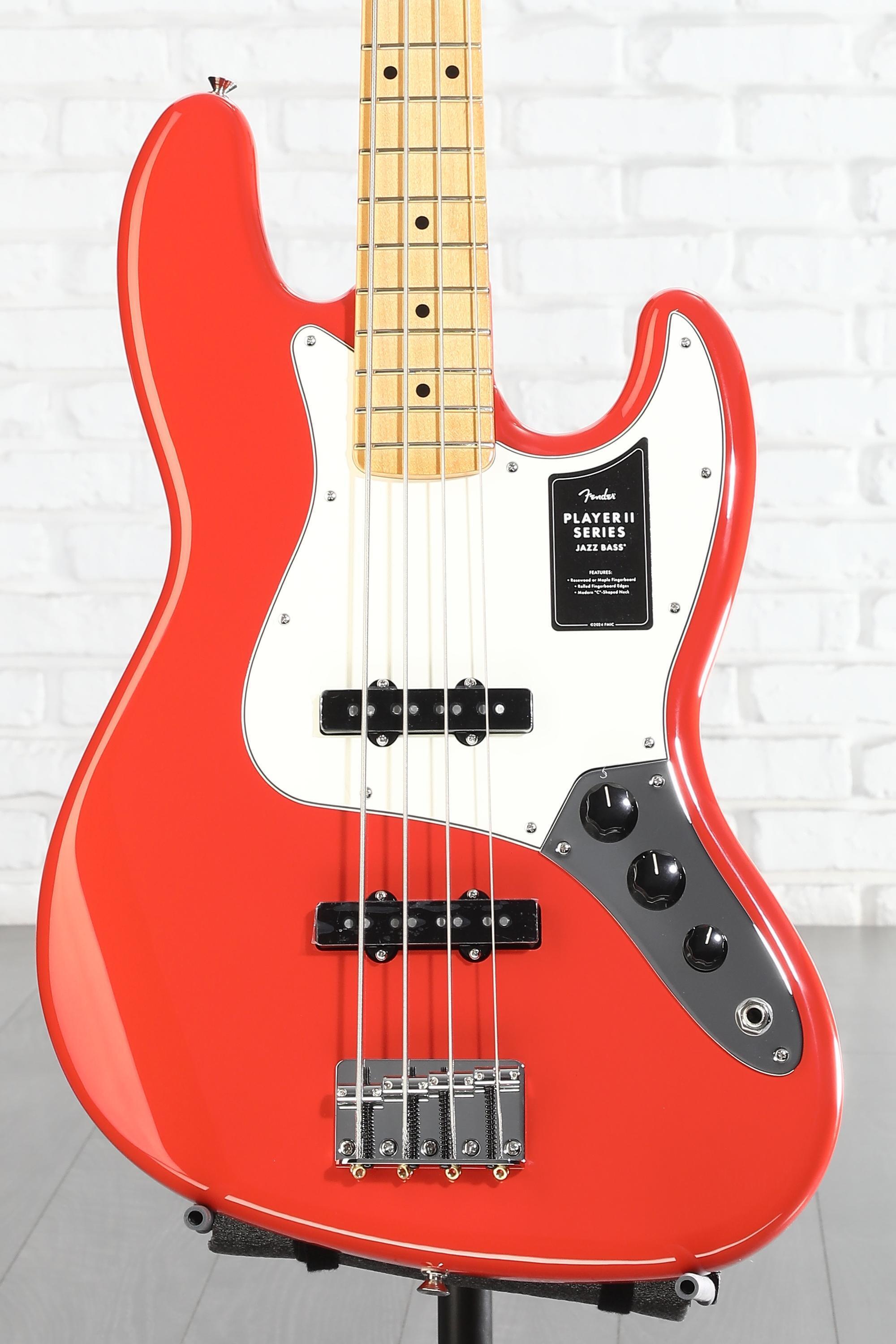 Fender Player II Jazz Bass - Coral Red with Maple Fingerboard