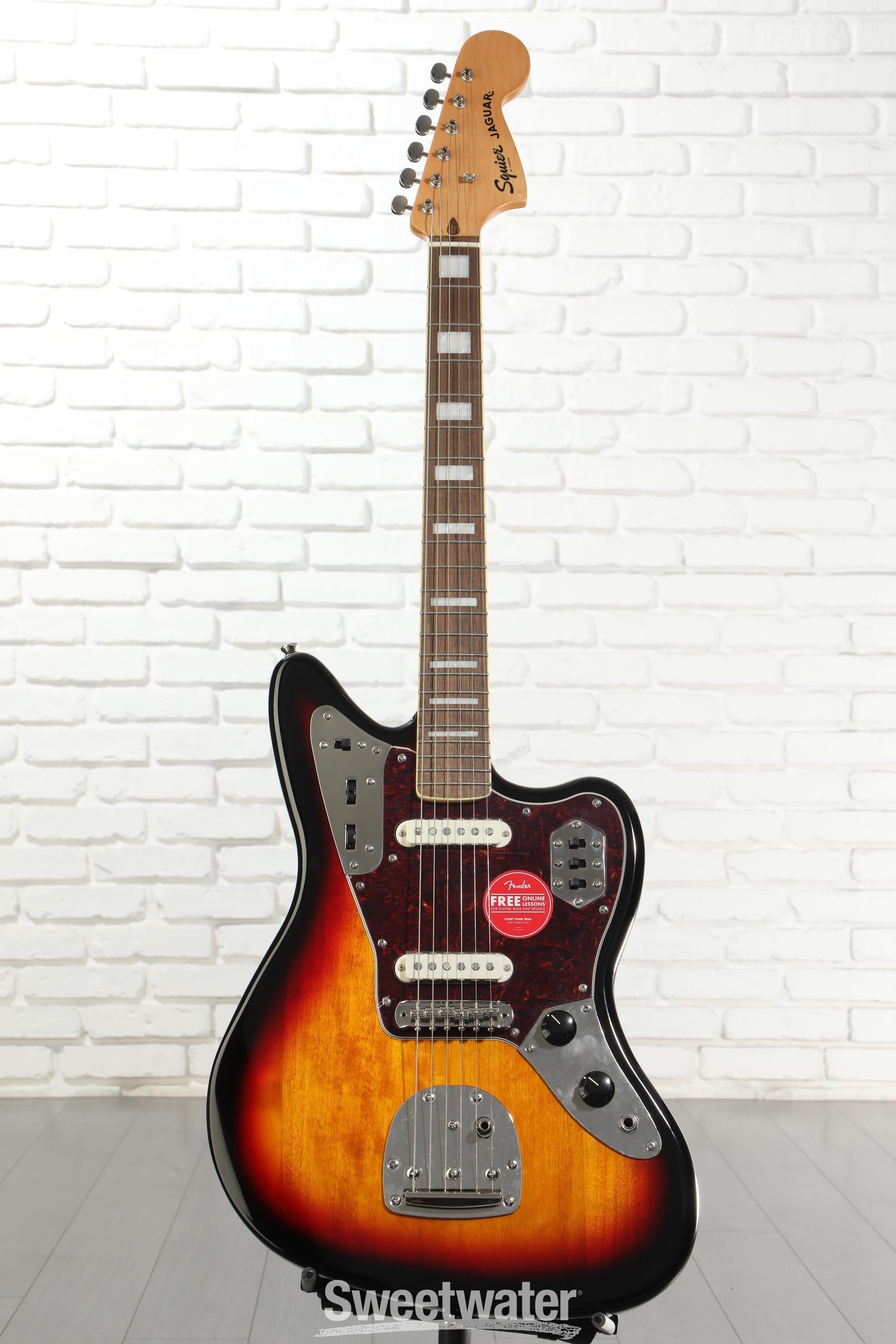 Squier Classic Vibe '70s Jaguar - 3-Tone Sunburst | Sweetwater