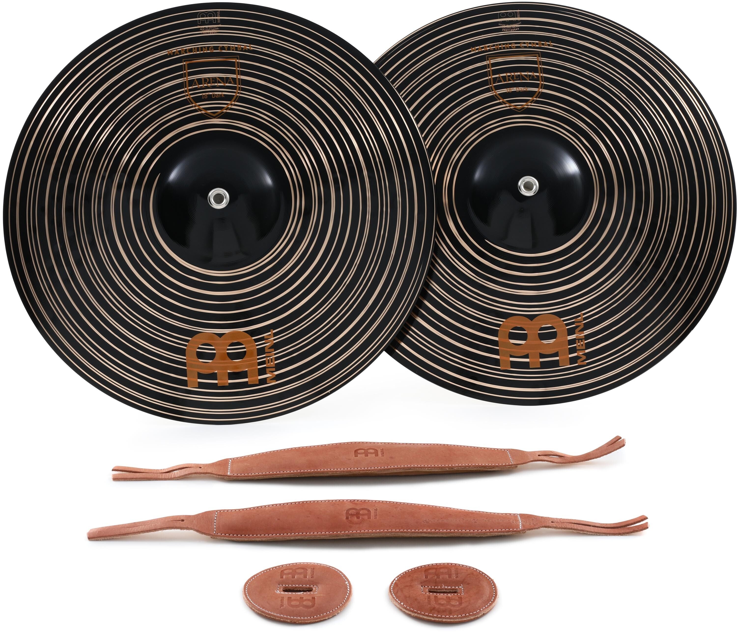 Photo of Meinl Cymbals Arena Dark Pro Range Crash Cymbals - 18-inch (1-pair)