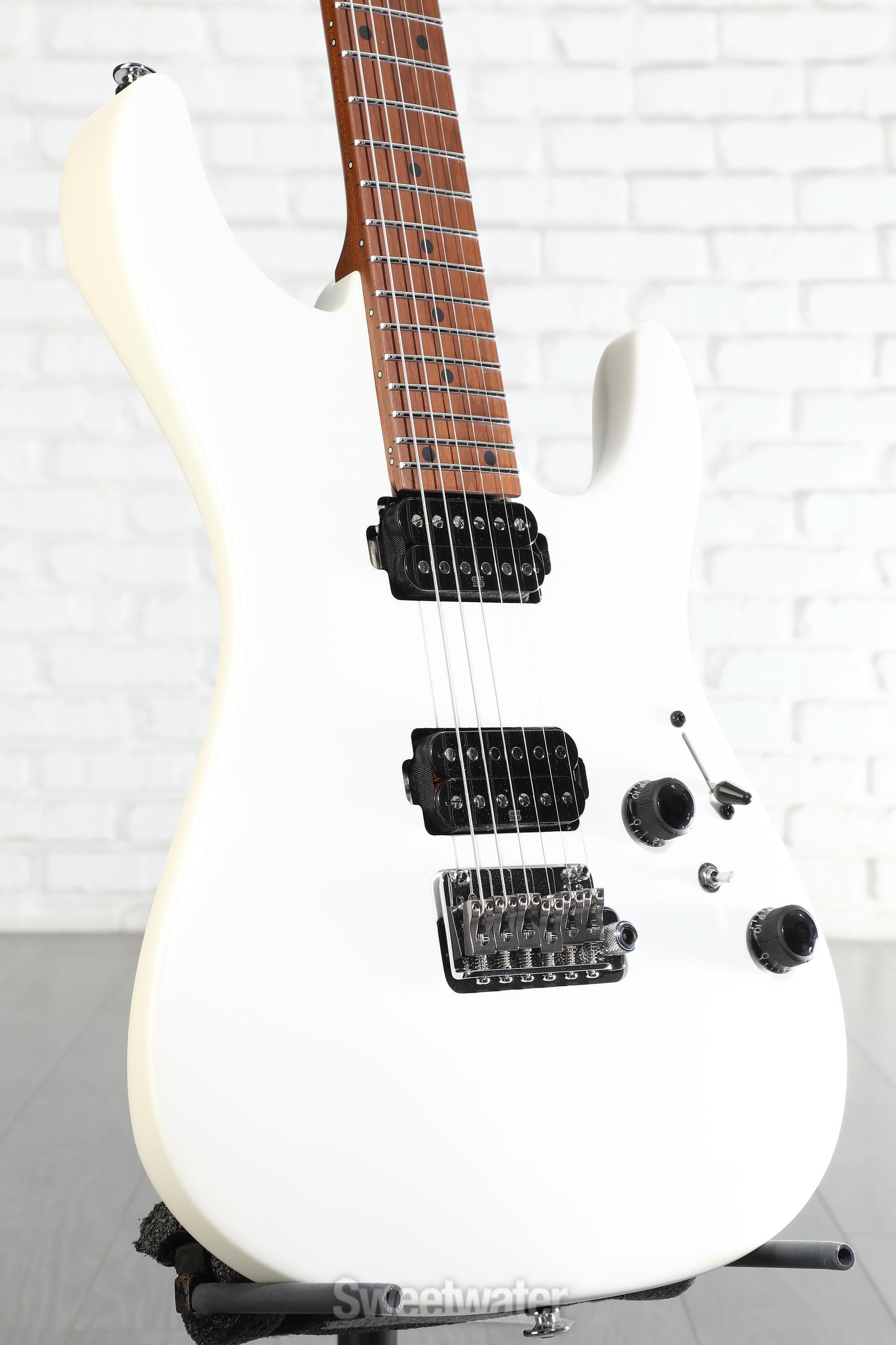 Ibanez Prestige AZ2402 Electric Guitar - Pearl White Flat | Sweetwater