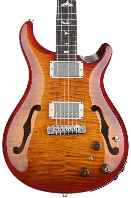 PRS Hollowbody II Piezo Electric Guitar - Dark Cherry Sunburst