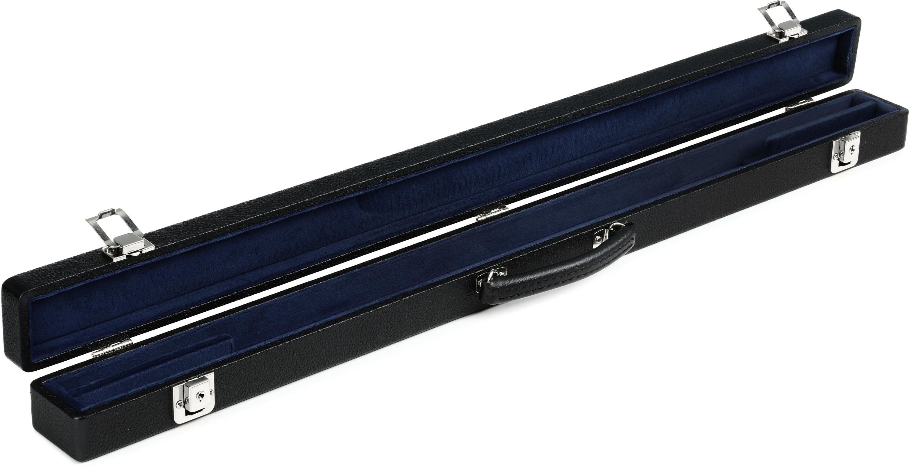 Bobelock B8-2BB Double Bow Case - Black with Blue Interior | Sweetwater