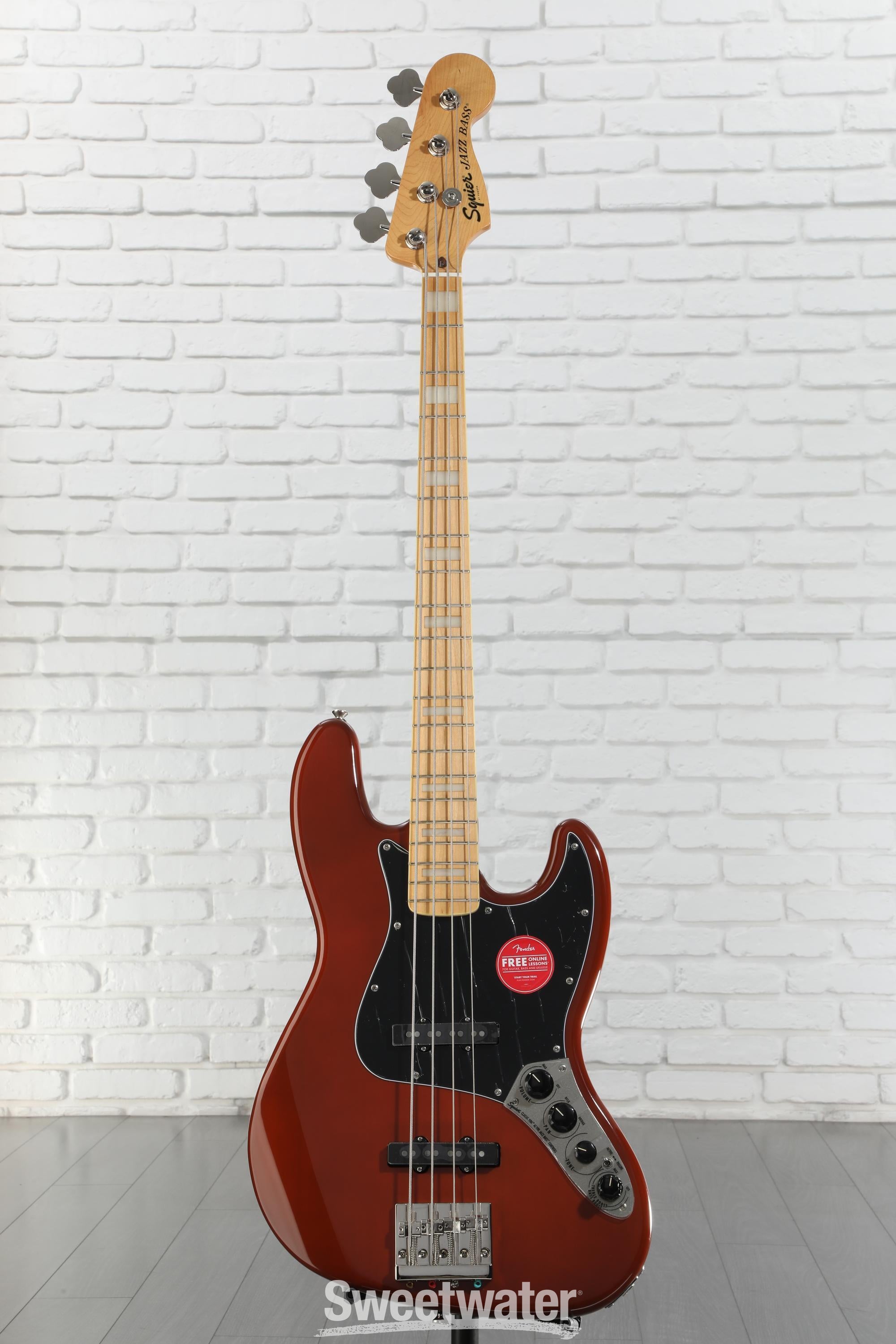 Squier Classic Vibe Active '70s Jazz Bass - Mocha | Sweetwater