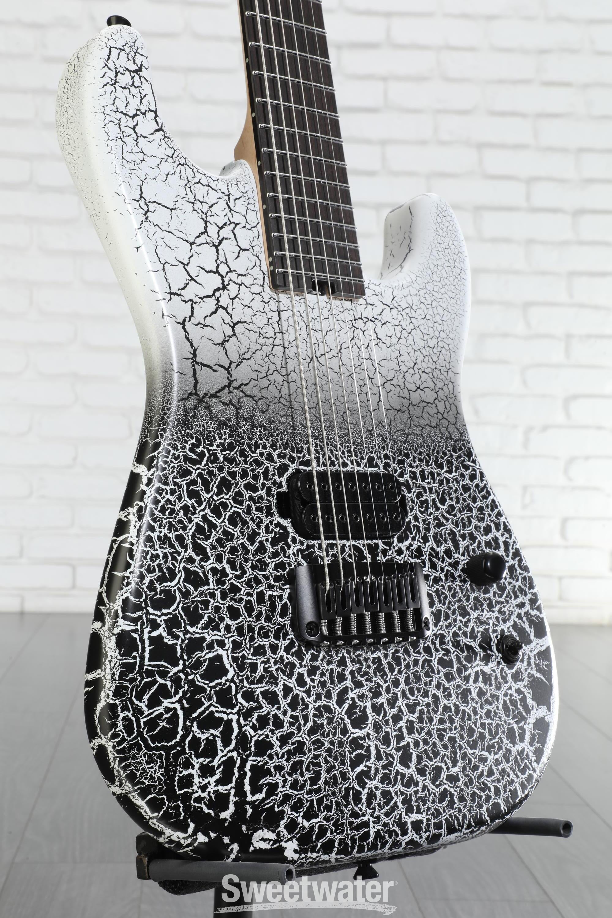 Photo of Schecter USA Custom Shop John Browne Zenith 7-string Electric Guitar - Fracture White