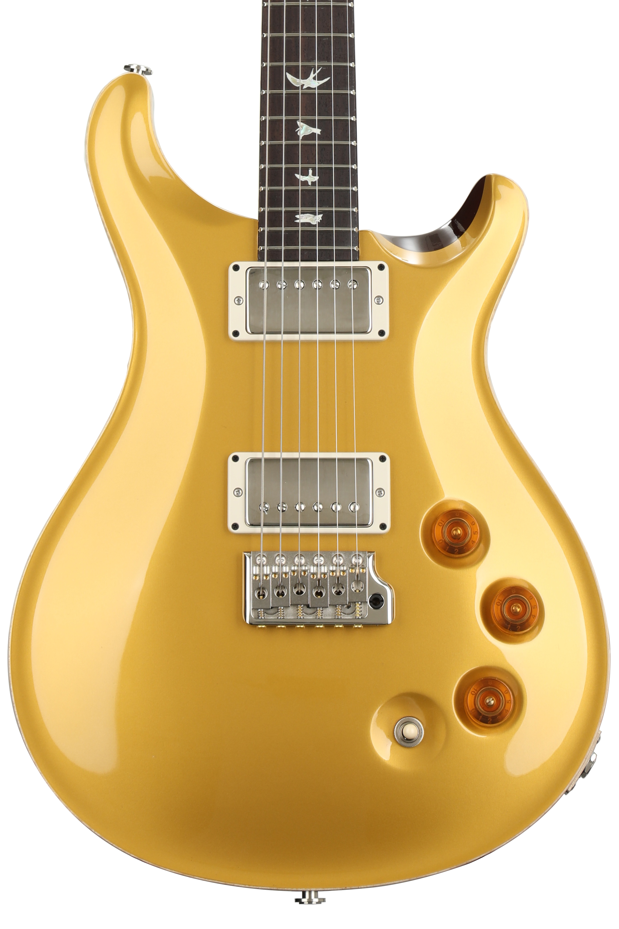 PRS DGT Electric Guitar with Bird Inlays - Gold Top | Sweetwater