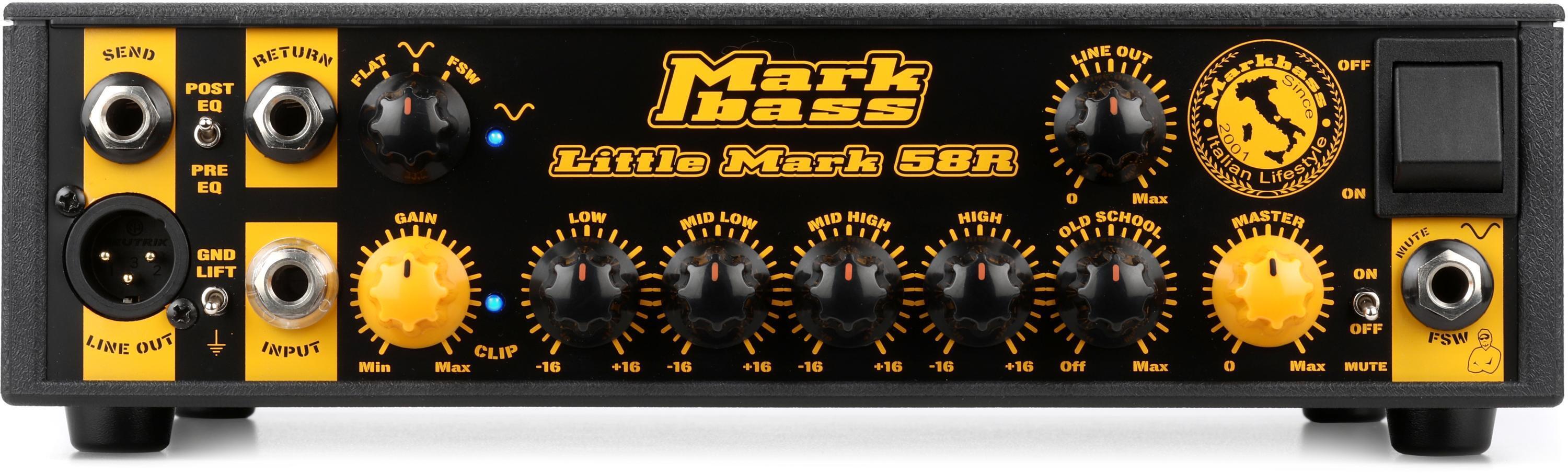 Photo of Markbass Little Mark 58R 500-watt Bass Amplifier Head