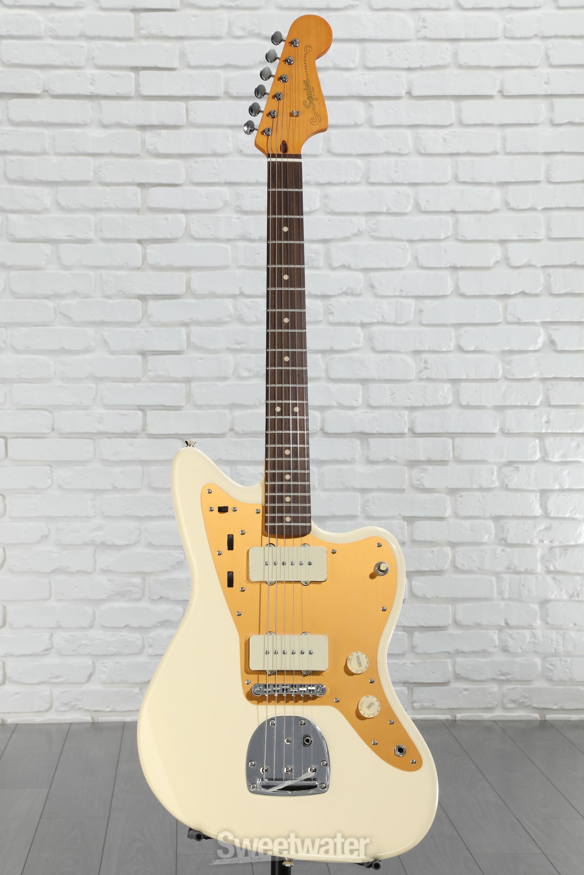 Squier J Mascis Signature Jazzmaster - Vintage White with Indian