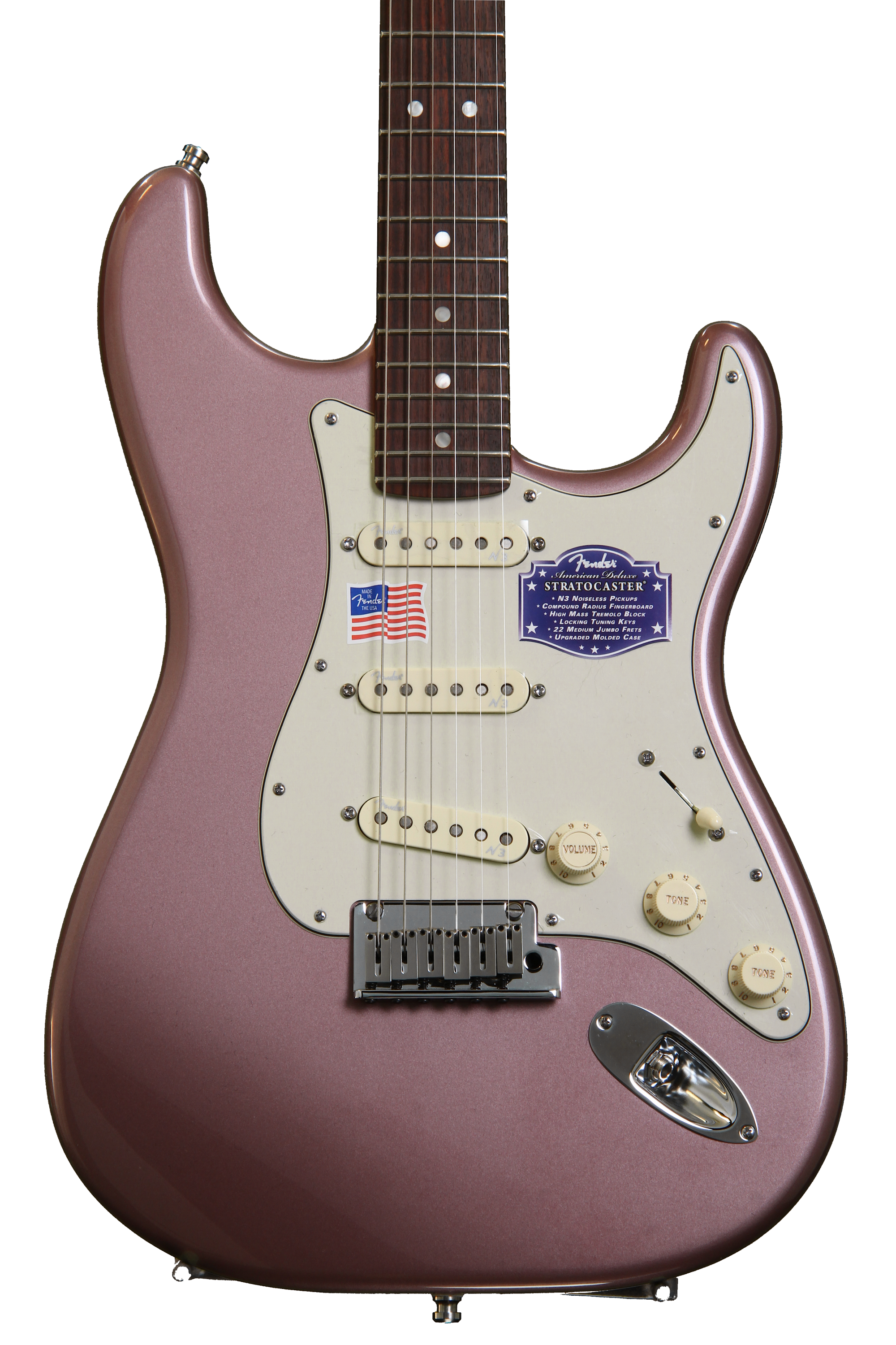 Fender American Deluxe Stratocaster - Burgundy Mist Metallic, Rosewood