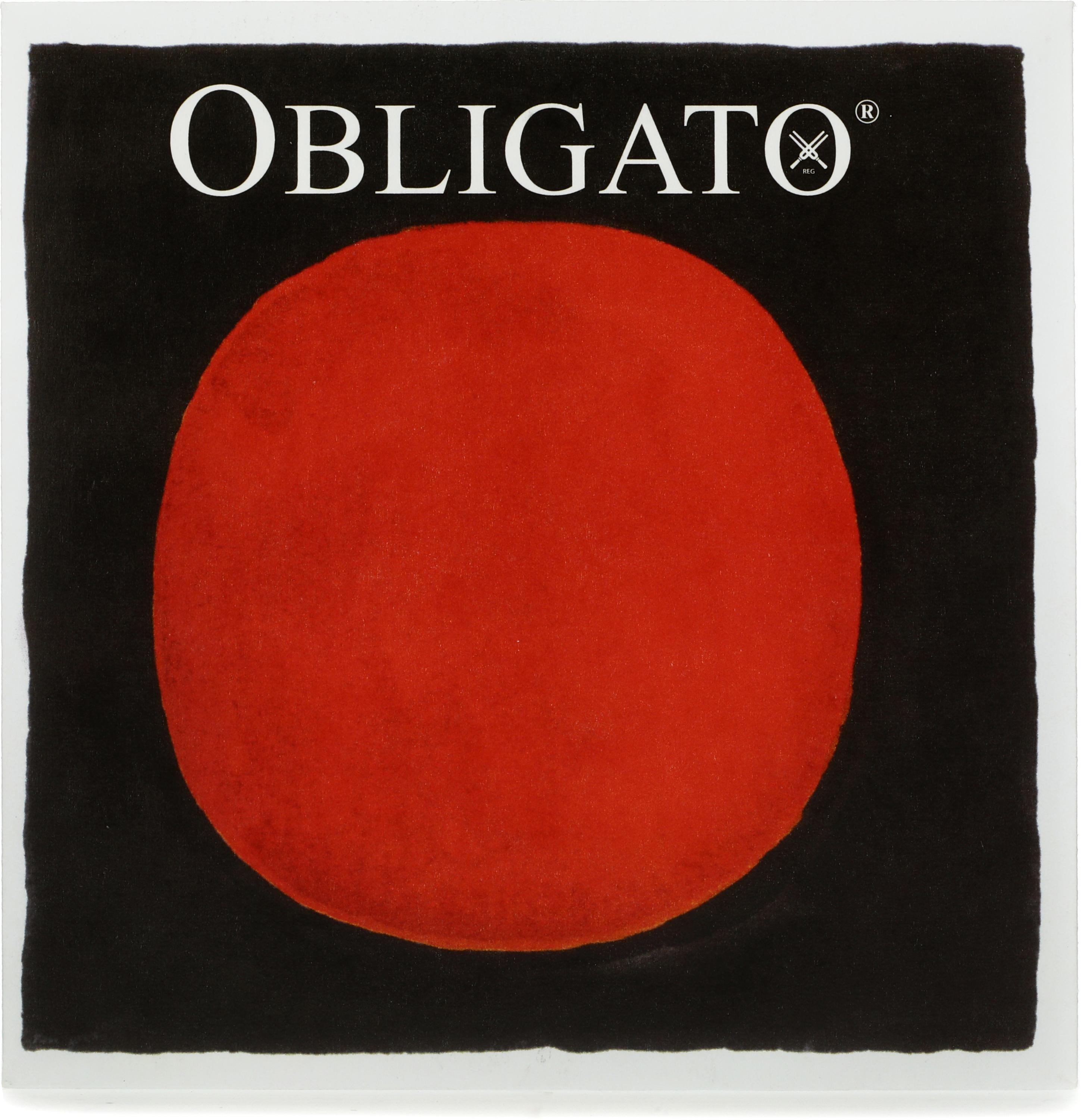 4/4バイオリン用 Pirastro社 オブリガート OBLIGATO Pirastro Obligato Violin String Set - 4/4 Size Goldsteel with Ball
