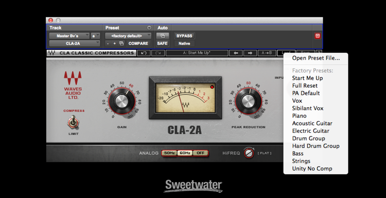 Waves CLA-2A Modeled Compressor Plug-in