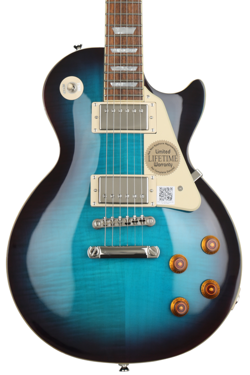 Epiphone Les Paul Standard Plustop Pro - Blueberry | Sweetwater Epiphone Les Paul Standard Plustop Pro - Blueberry | Sweetwater