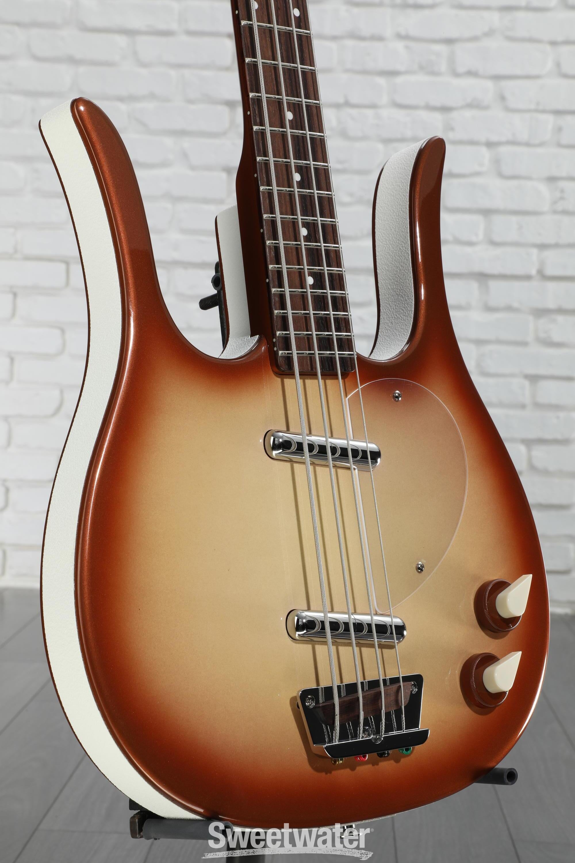 Danelectro Longhorn Bass Guitar - Copper Burst | Sweetwater