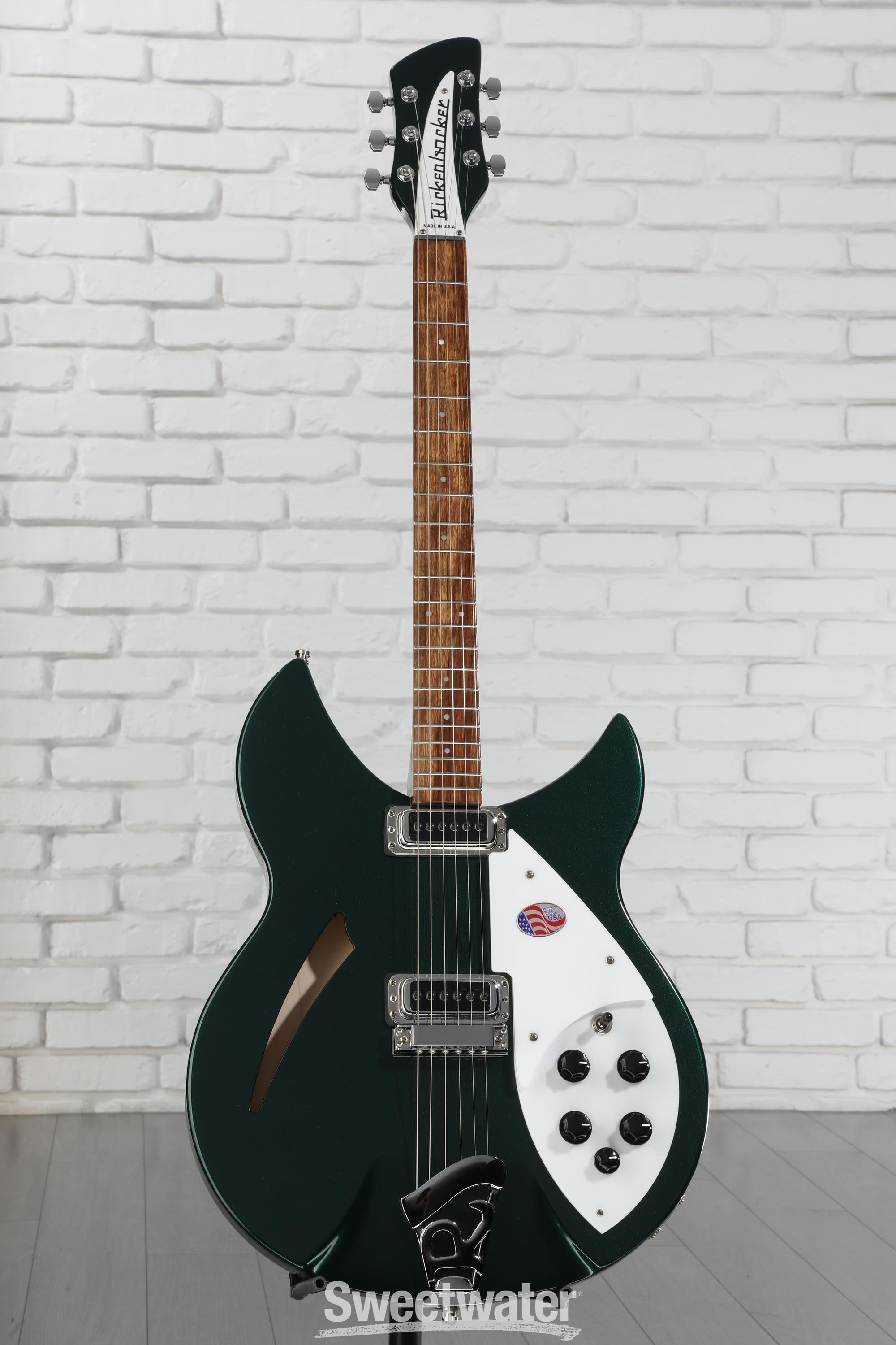 Rickenbacker 330 Thinline Electric Guitar - Midnight Green