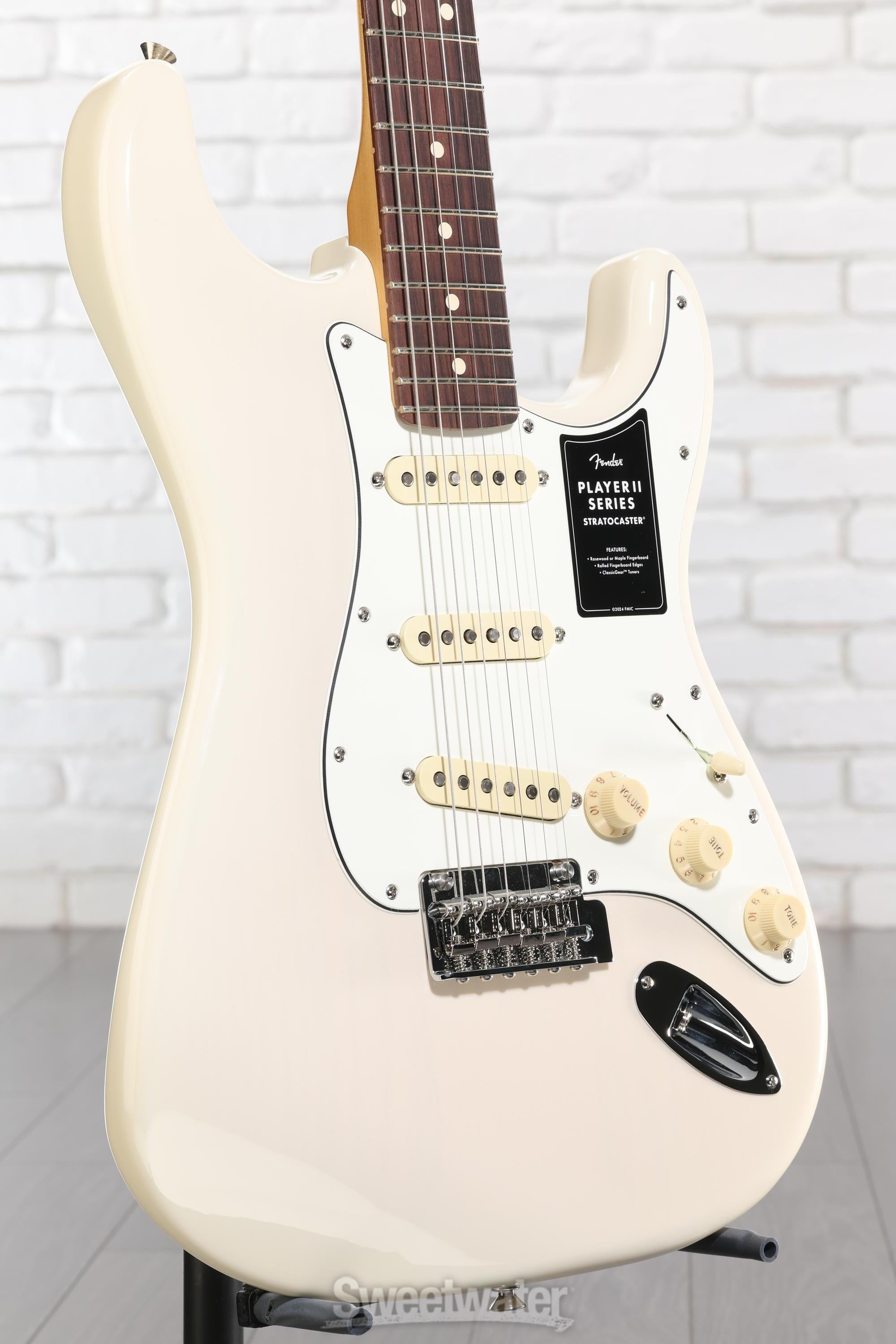 Photo of Fender Player II Stratocaster Electric Guitar - White Blonde, Rosewood Fingerboard