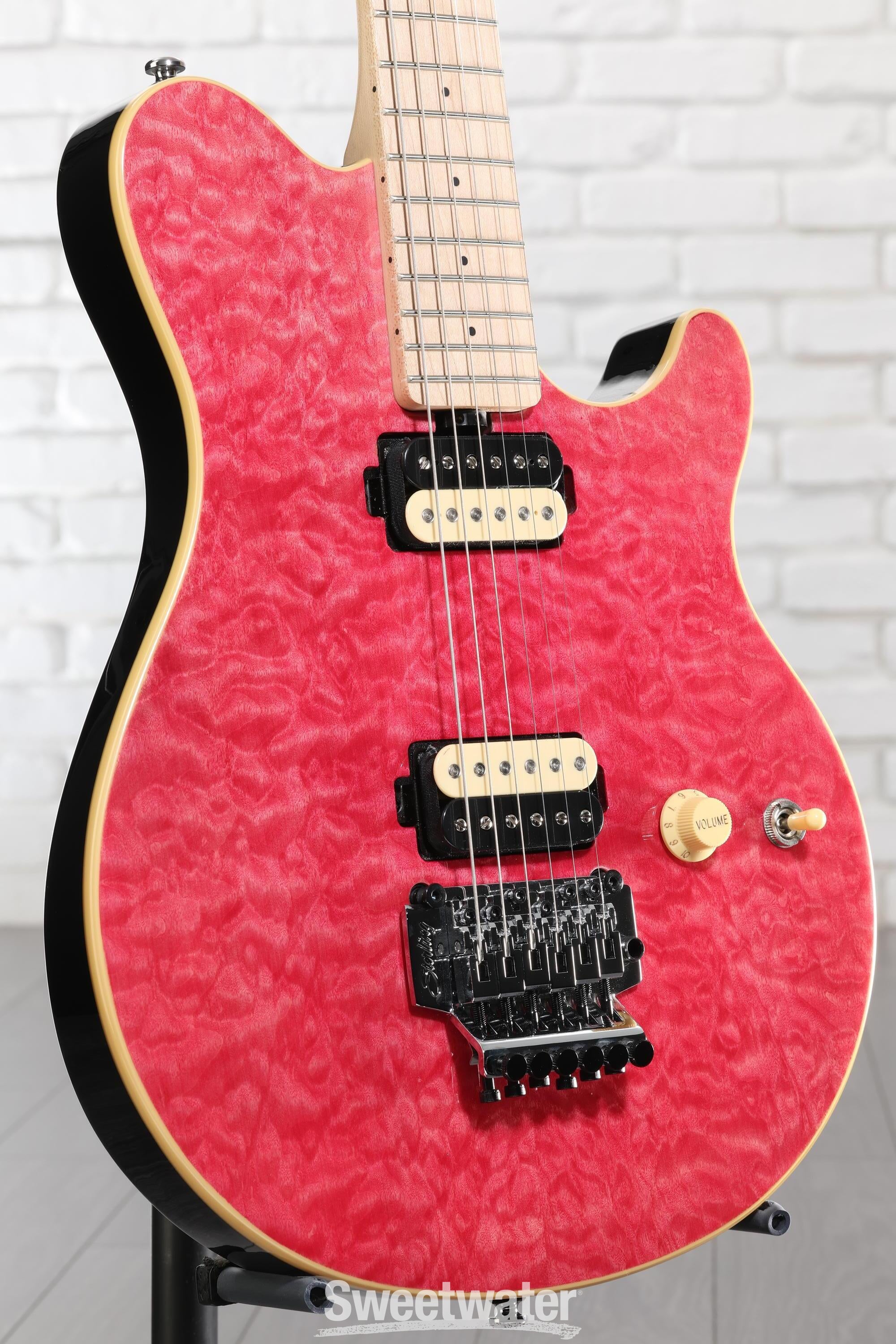 Sterling By Music Man Axis Quilted Maple Electric Guitar - Trans