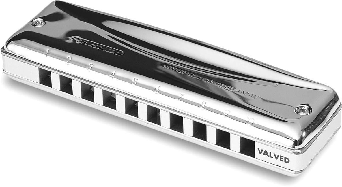 Photo of Suzuki MR-350V Promaster Valved 10-hole Diatonic Harmonica - E Major