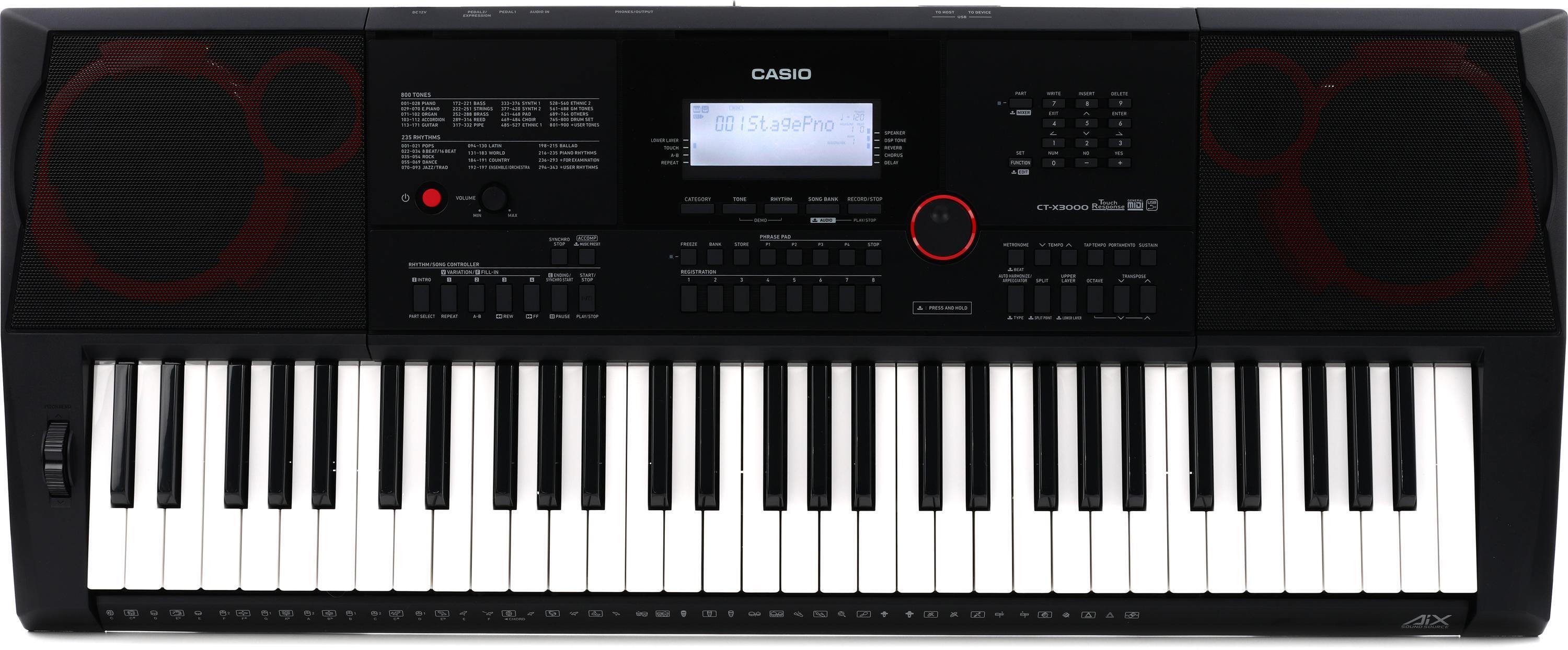 Casio CT-X3000 61-key Portable Arranger Keyboard | Sweetwater