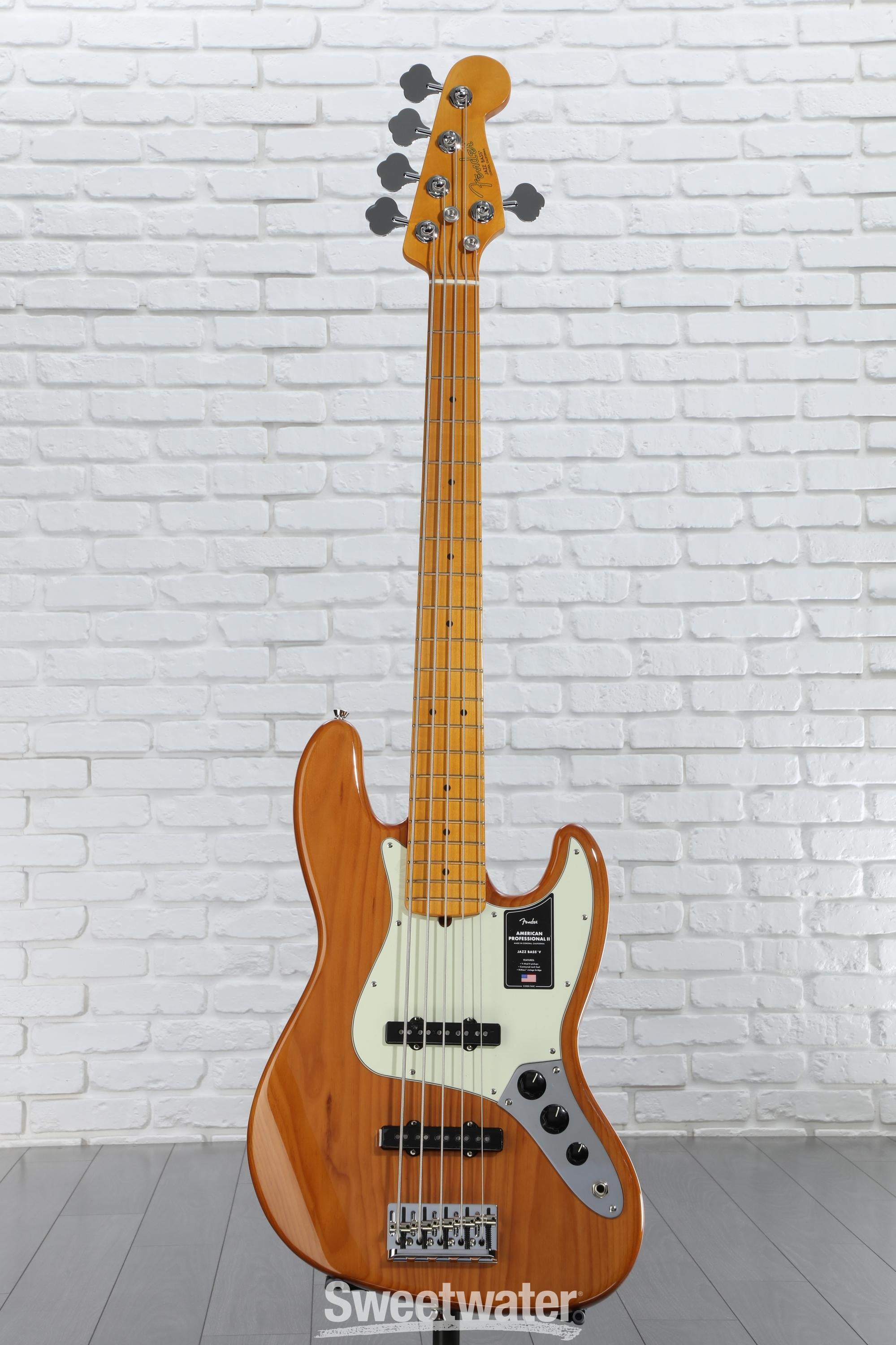 Fender American Professional II Jazz Bass V - Roasted Pine, Maple