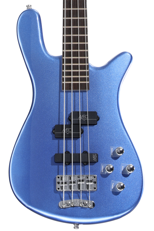 Warwick RockBass Streamer LX Electric Bass Guitar - Metallic Blue |  Sweetwater