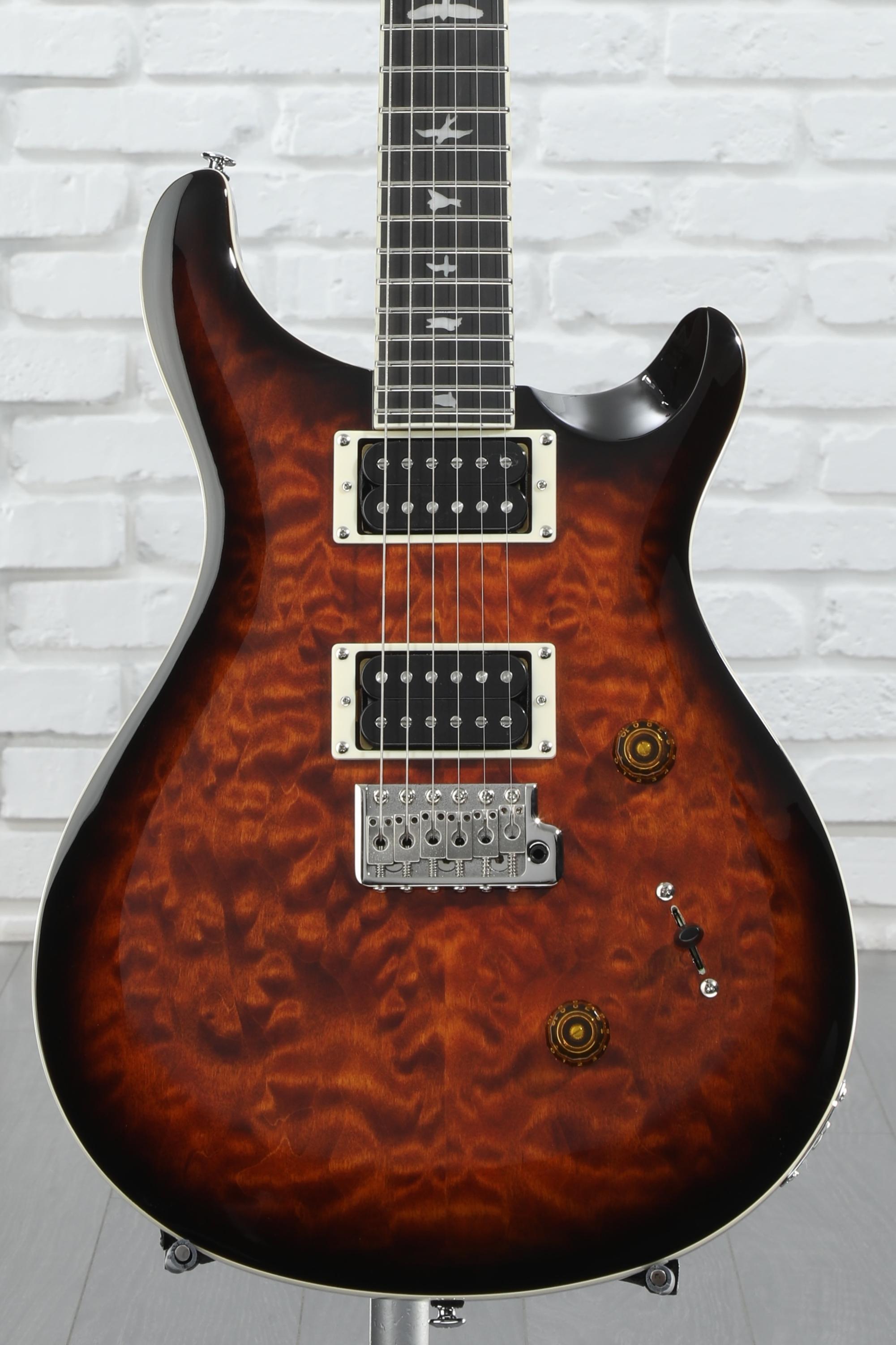 PRS SE Custom 24 Electric Guitar - Quilted Black Gold