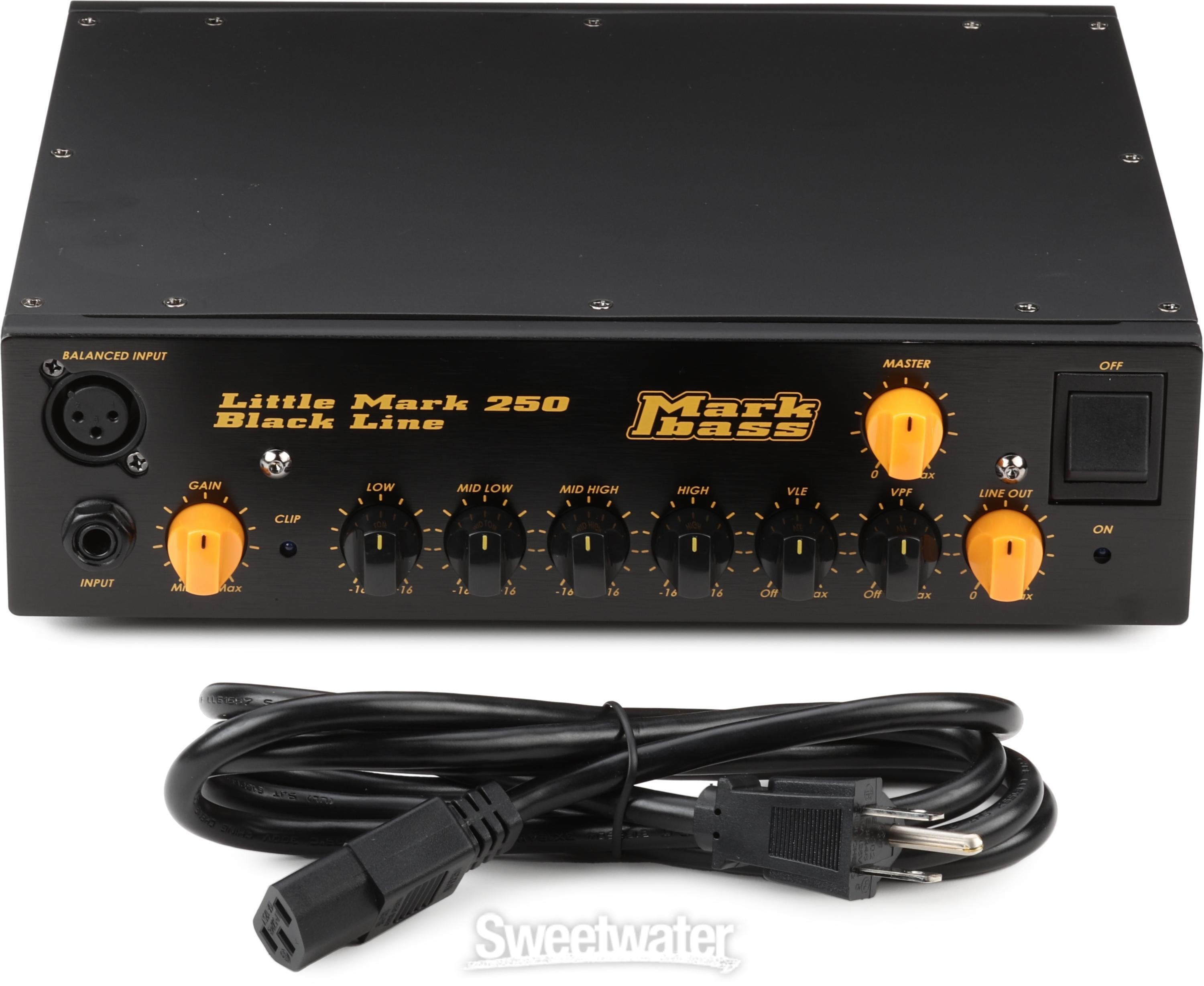 Markbass Little Mark 250 Black Line 250-watt Bass Amplifier Head