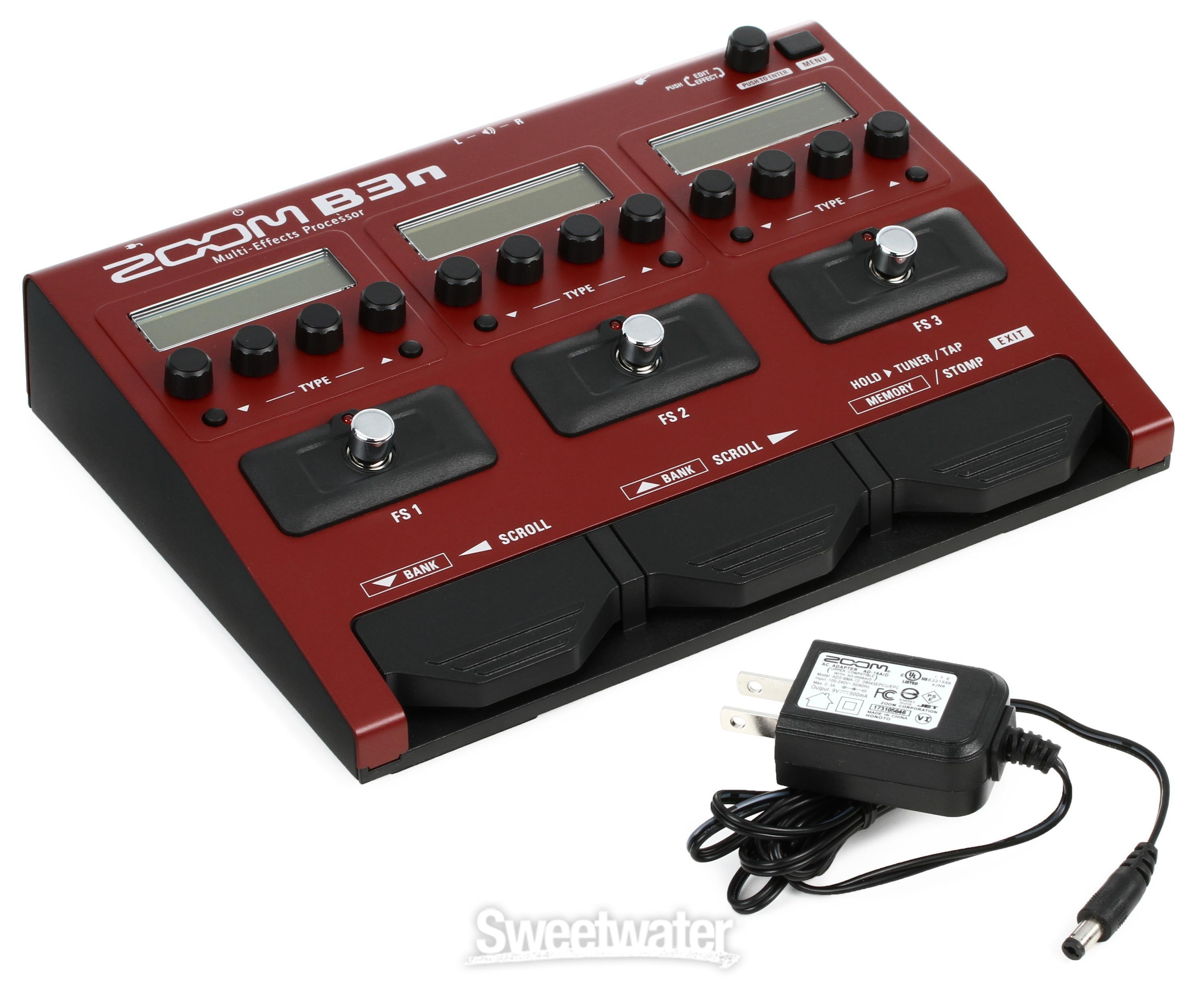 Zoom B3n Bass Multi-effects Processor Reviews | Sweetwater