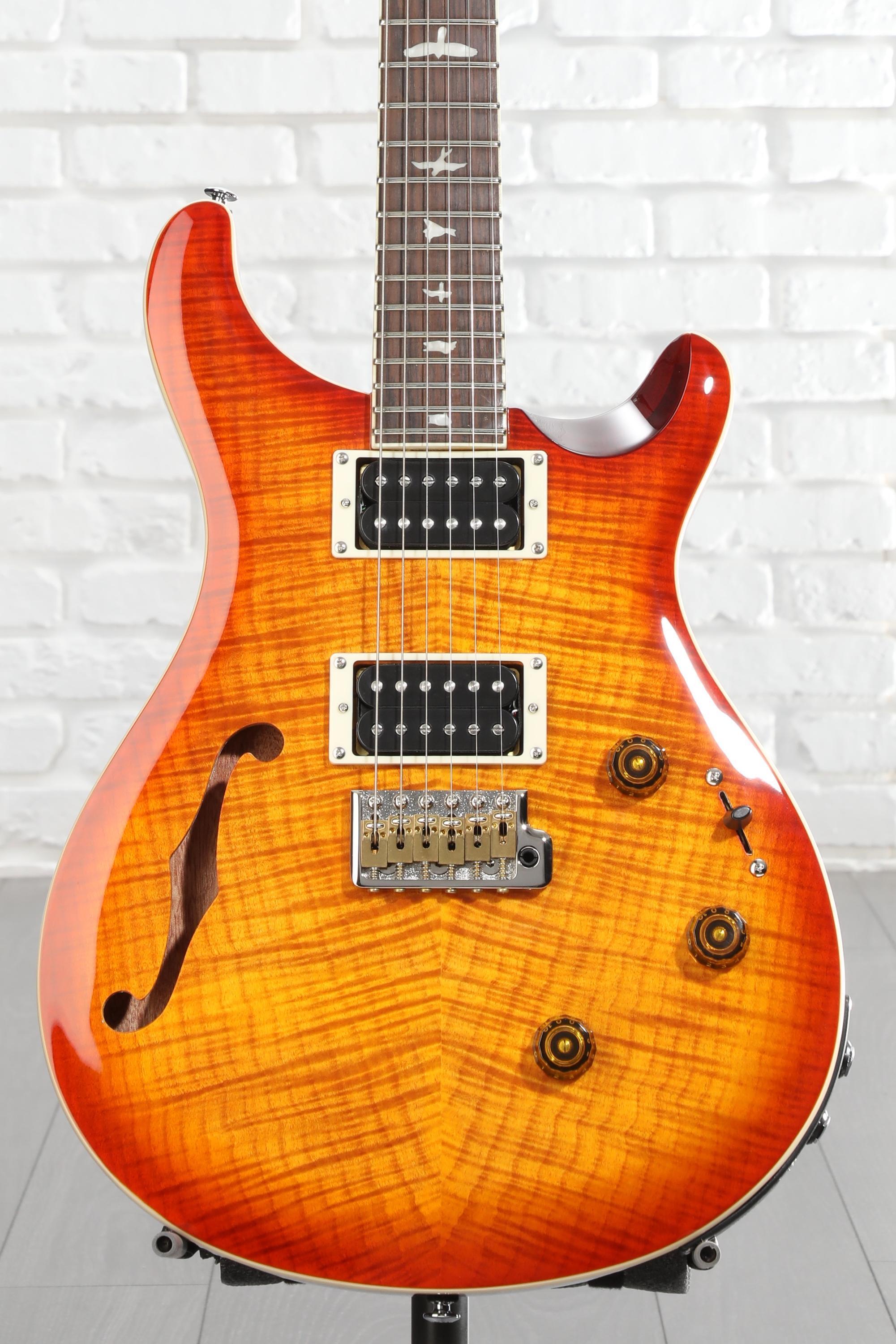 PRS SE Custom 24 Semi-Hollow Piezo Electric Guitar - Vintage