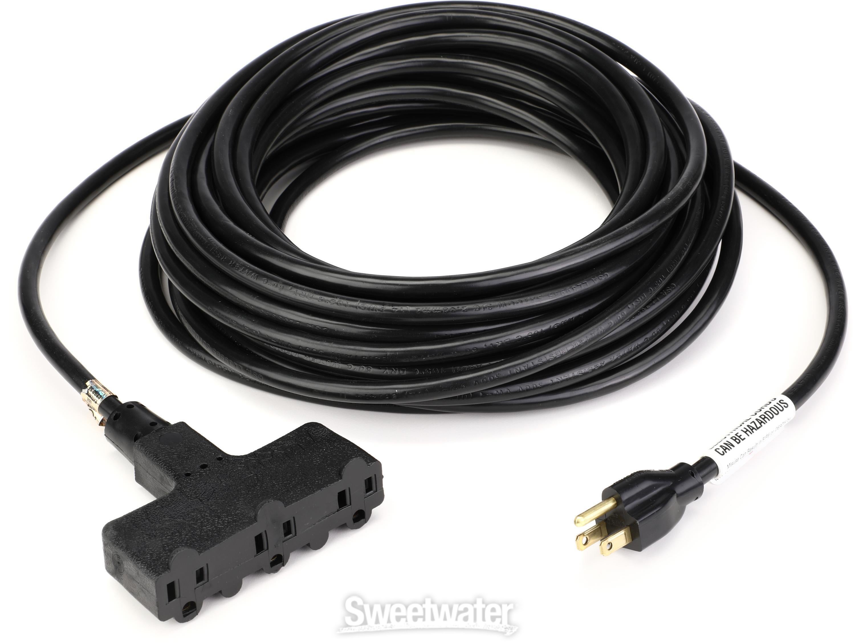 Pro Co E143-50PB 14-gauge NEMA 5-15P to 3 NEMA 5-15R Power