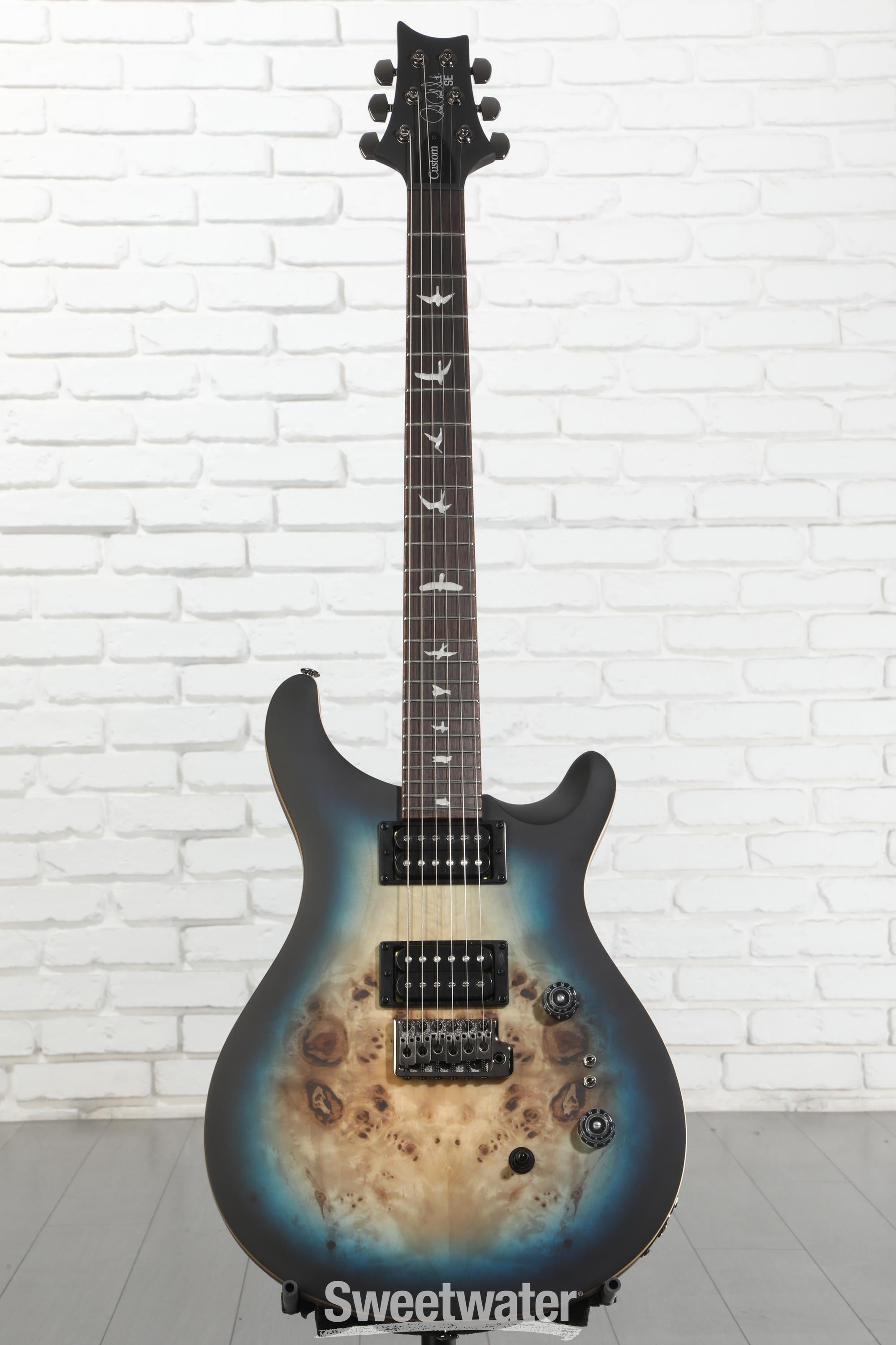 PRS SE Custom 24-08 Exotic Electric Guitar - Lake Blue Midnight