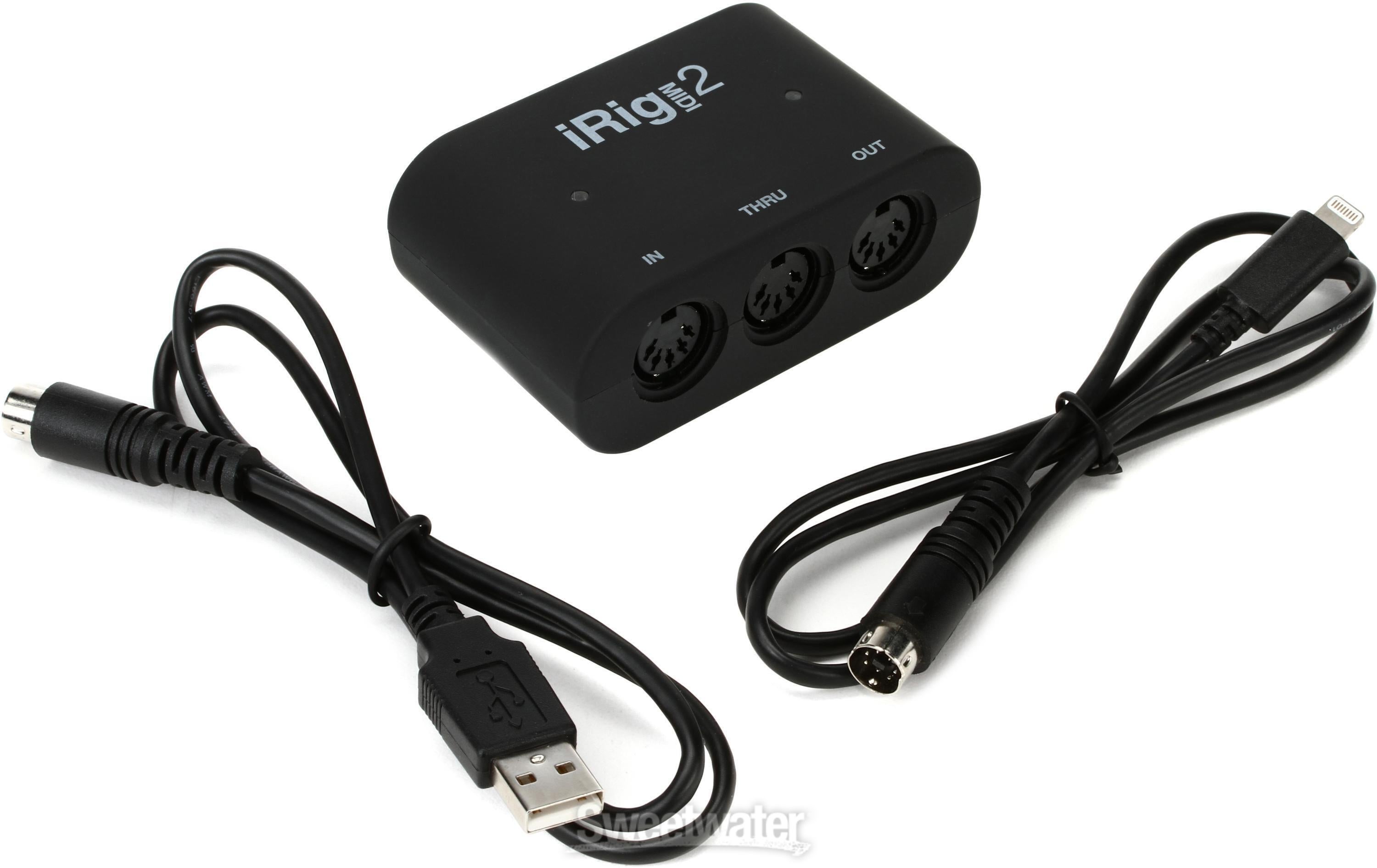 IK Multimedia iRig MIDI 2 1x1 MIDI Interface for USB and iOS 