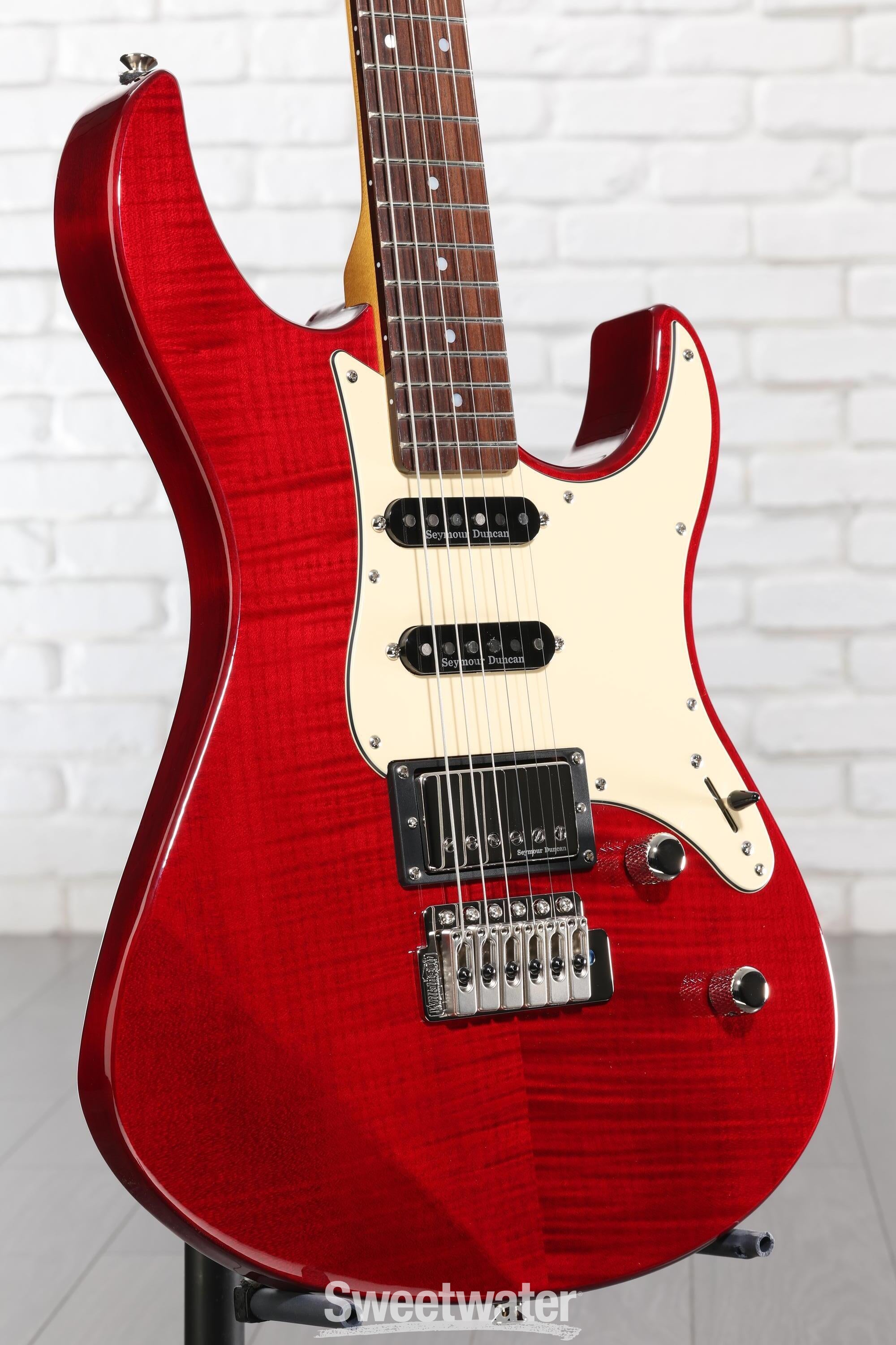 Yamaha PAC612VIIFMX Pacifica Electric Guitar - Fired Red | Sweetwater