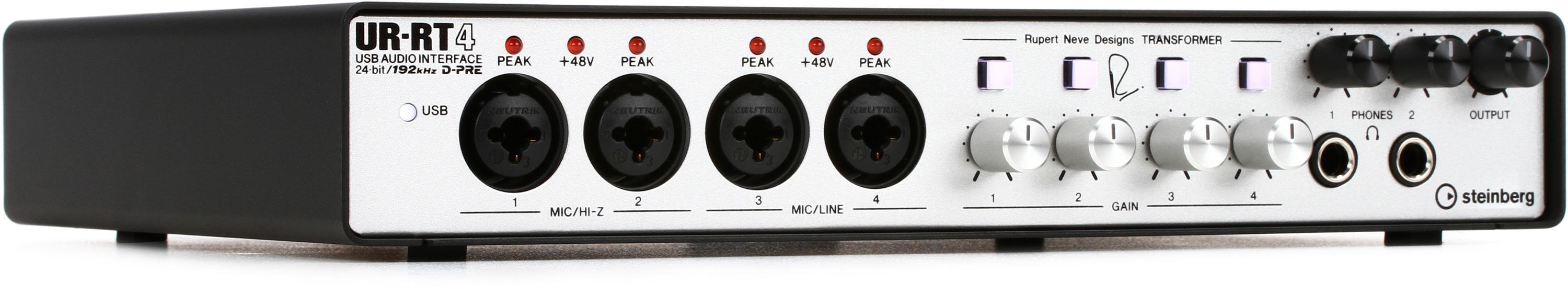 Steinberg UR-RT4 USB Audio Interface with 4 Rupert Neve Transformers |  Sweetwater