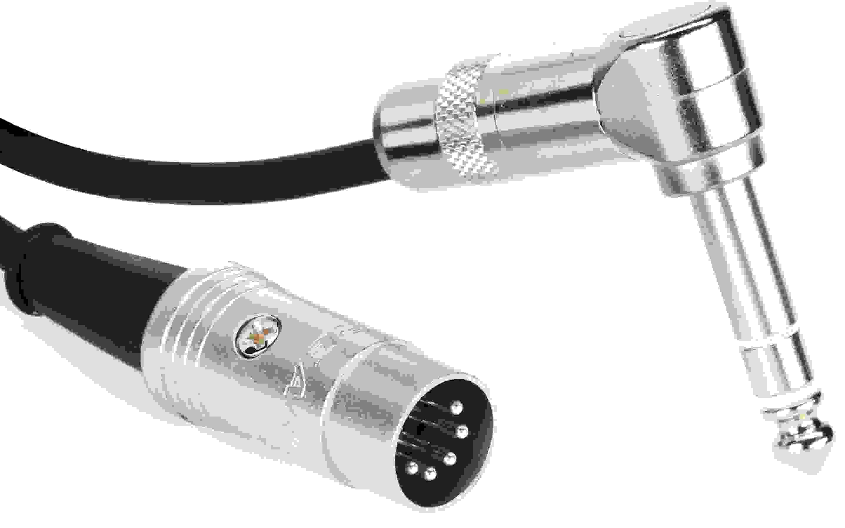 Pro Co BEMBQL-06 - Type A 1/4 inch TRS Male Angled to 5-pin DIN MIDI Cable - 6 inch