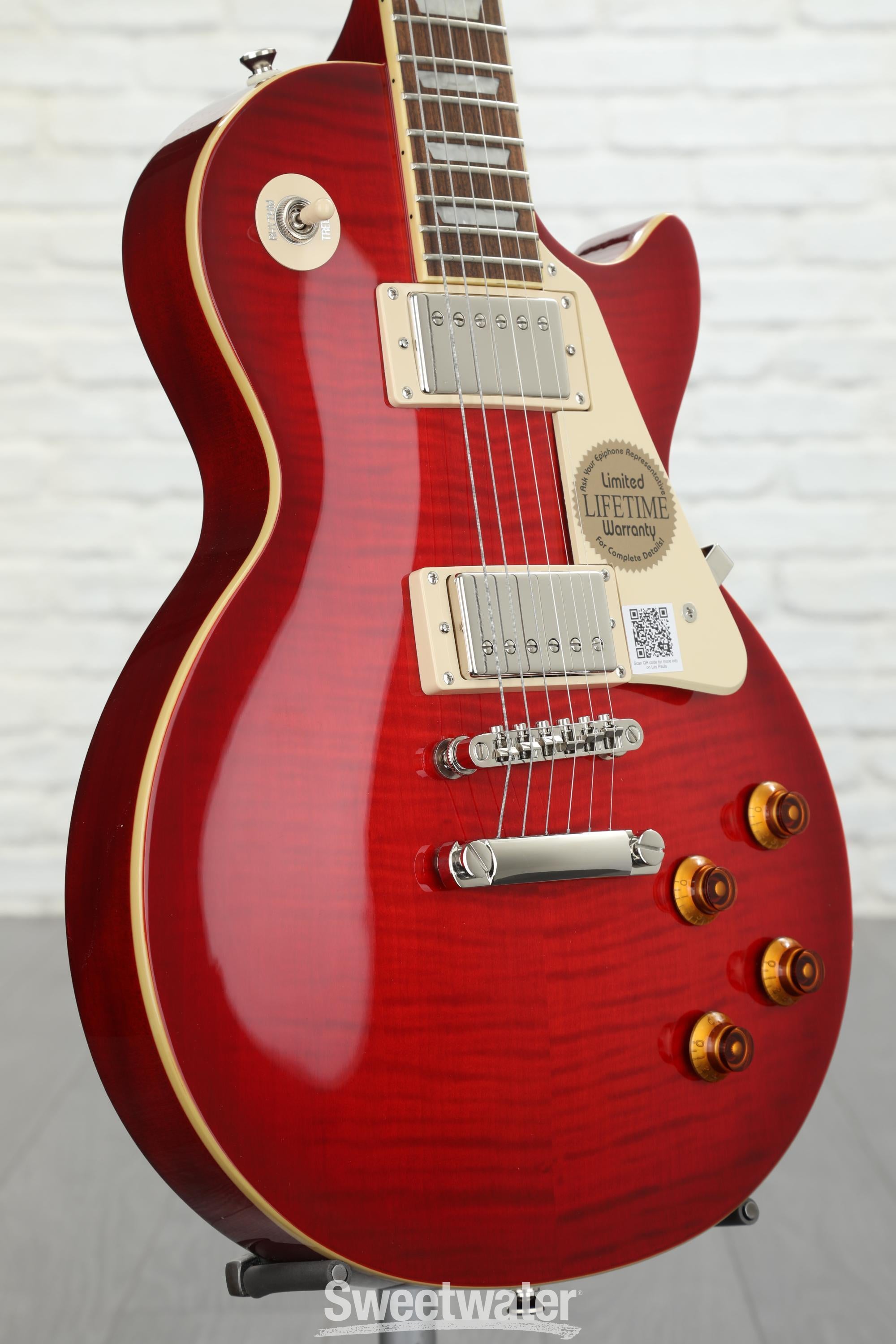 Epiphone Les Paul Standard Plustop Pro Electric Guitar - Blood