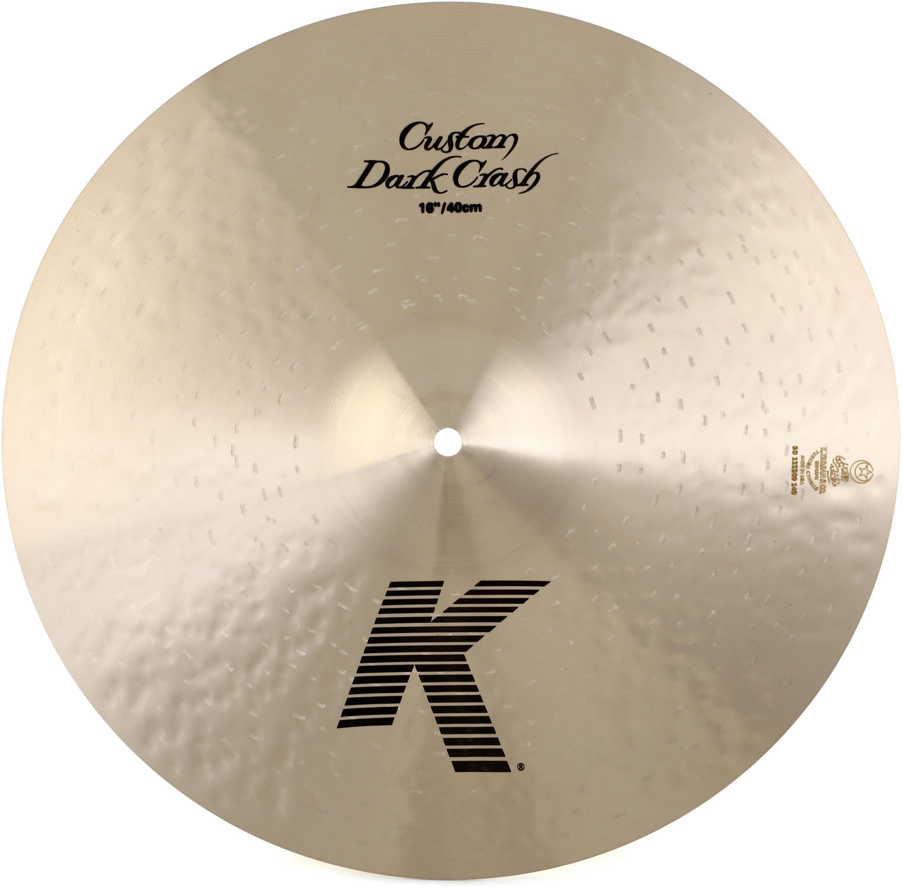 Zildjian 16 inch K Custom Dark Crash Cymbal | Sweetwater