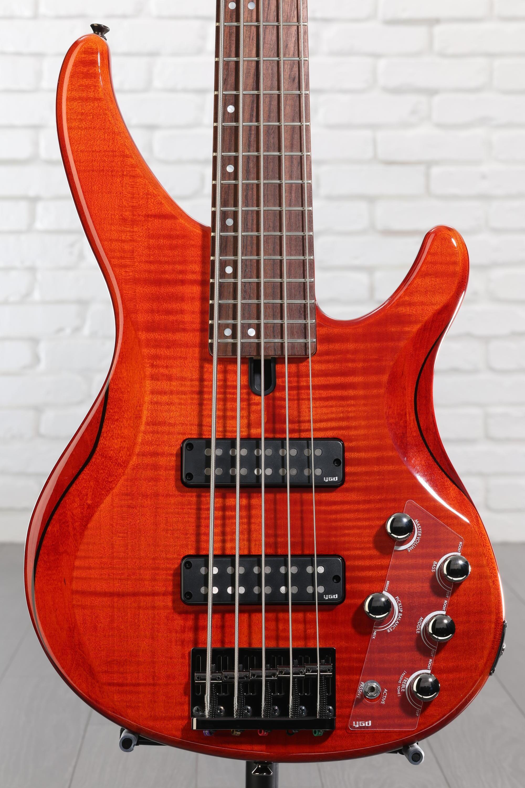 Yamaha TRBX605FM 5-string Bass Guitar - Caramel Brown | Sweetwater