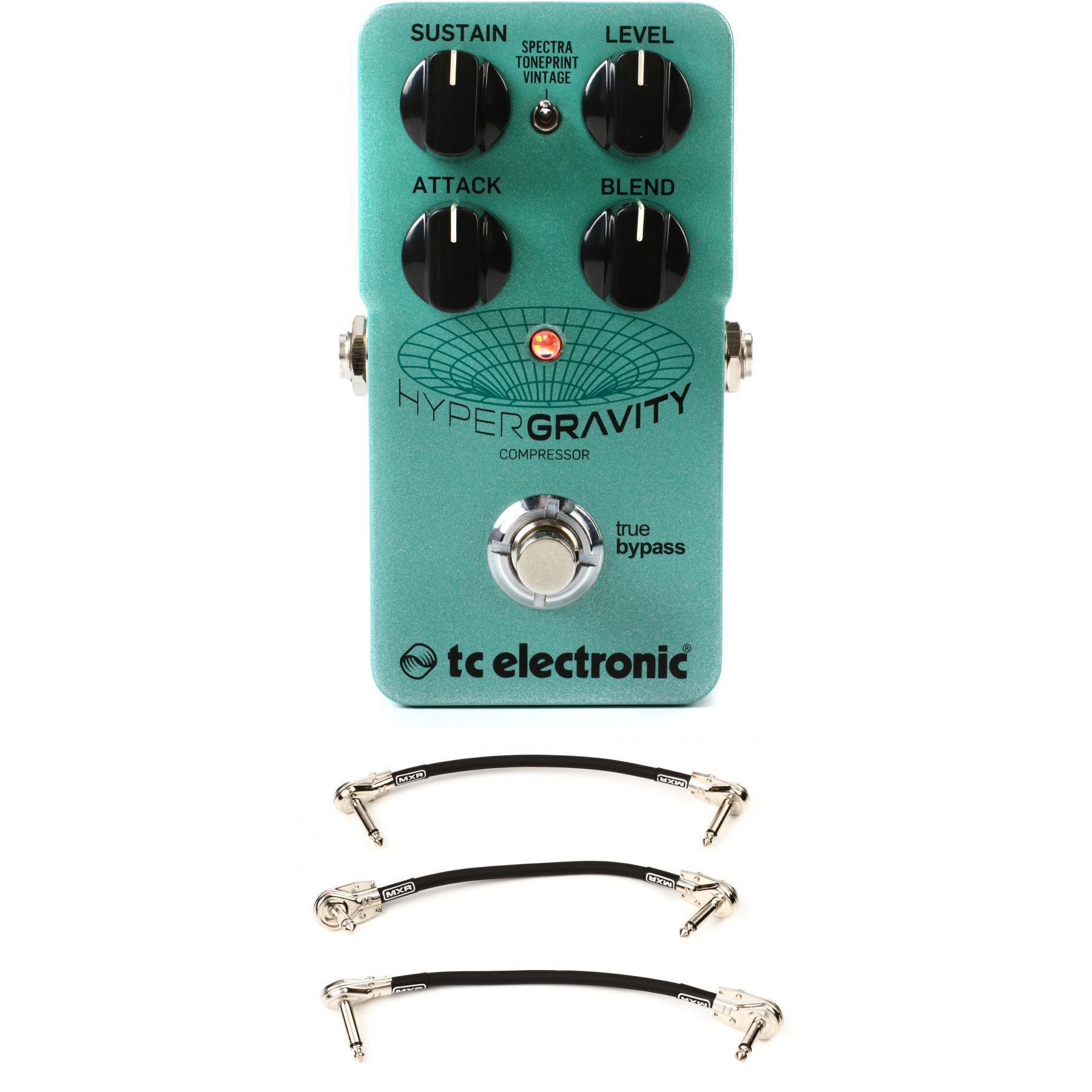 TC Electronic HyperGravity Compressor Pedal with Patch Cables | Sweetwater