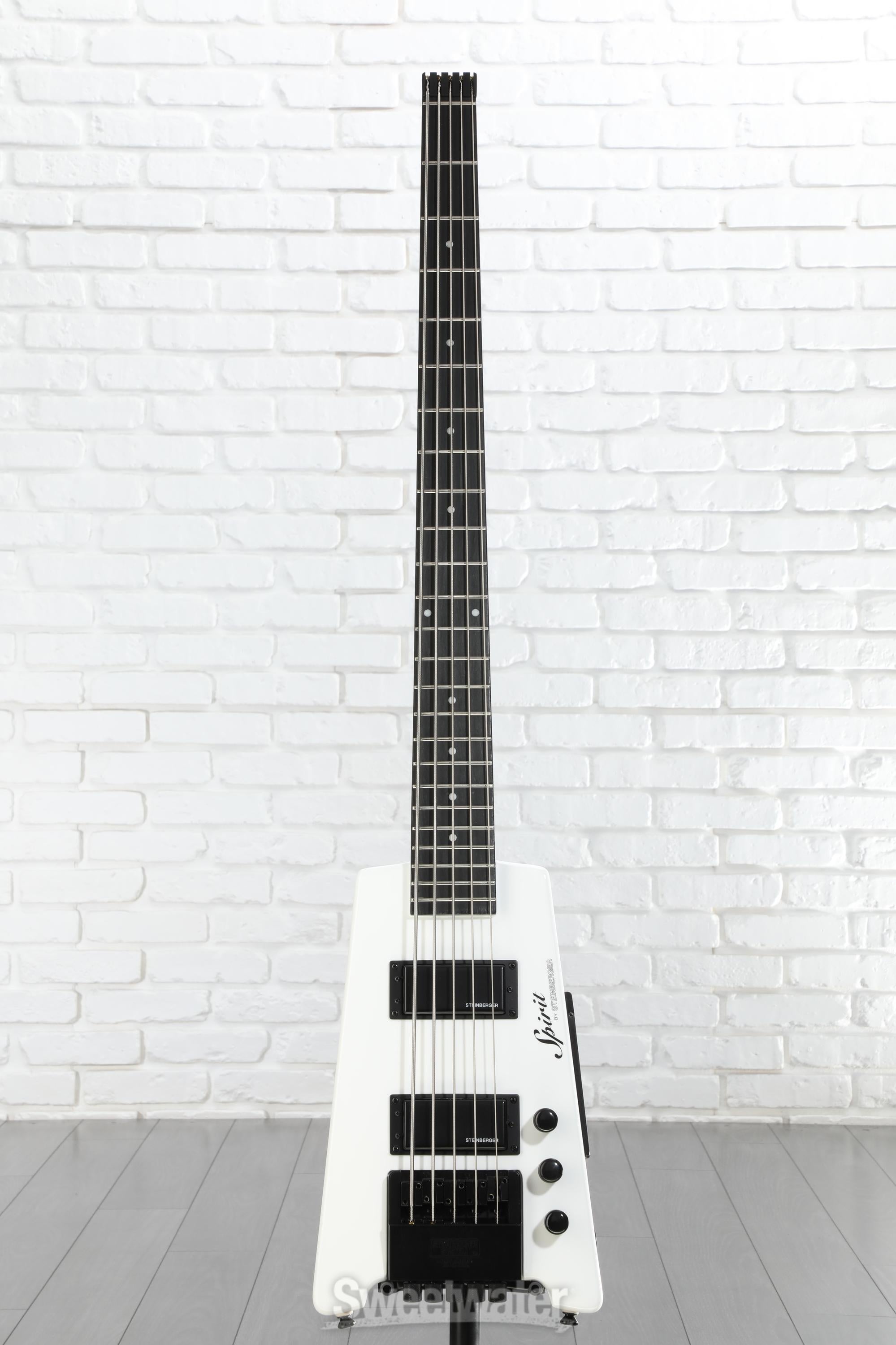 Steinberger Spirit XT-25 5-string Bass Guitar - White | Sweetwater