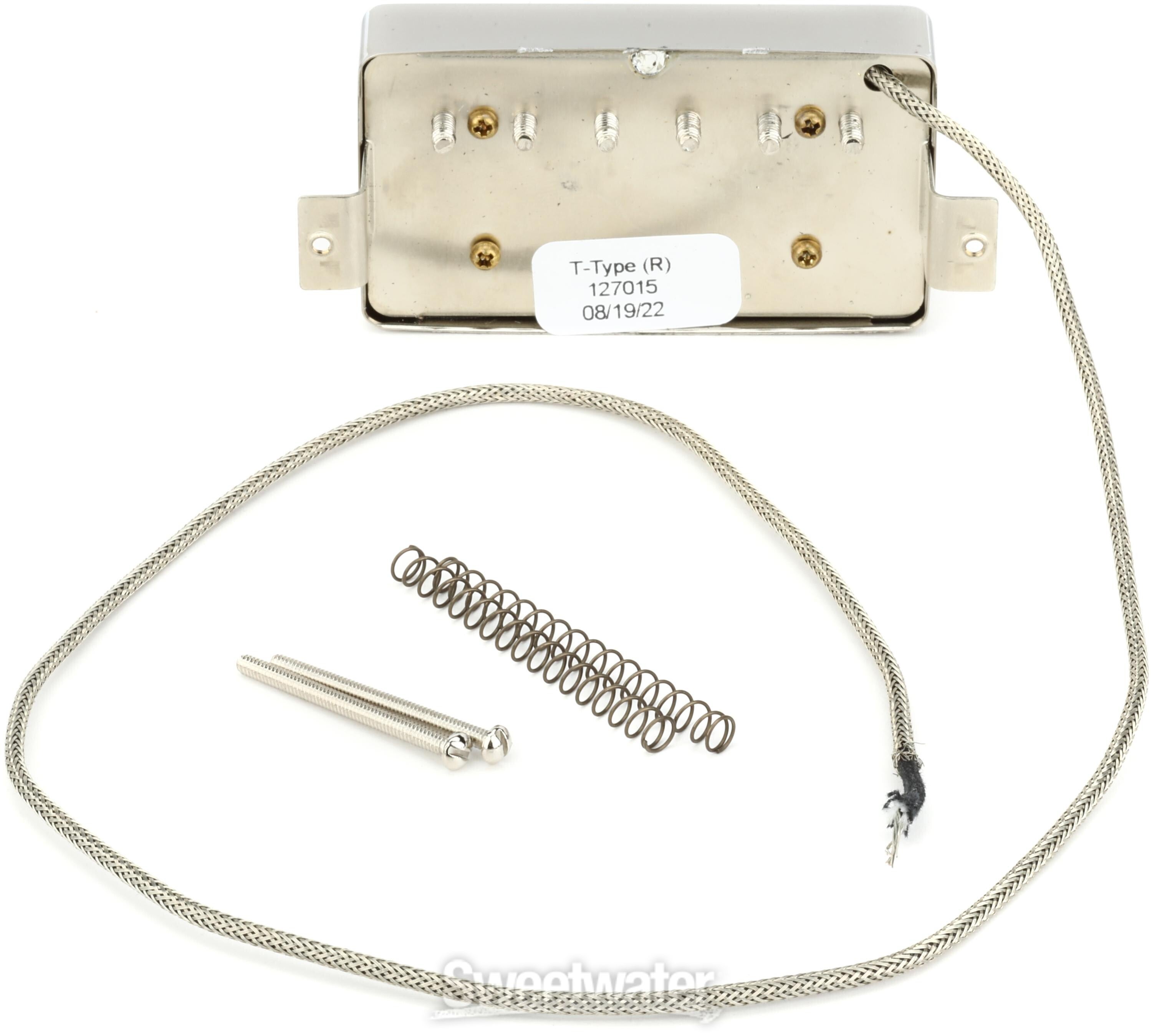 T-Type Electric Guitar Neck Humbucking Pickup - Nickel - Sweetwater