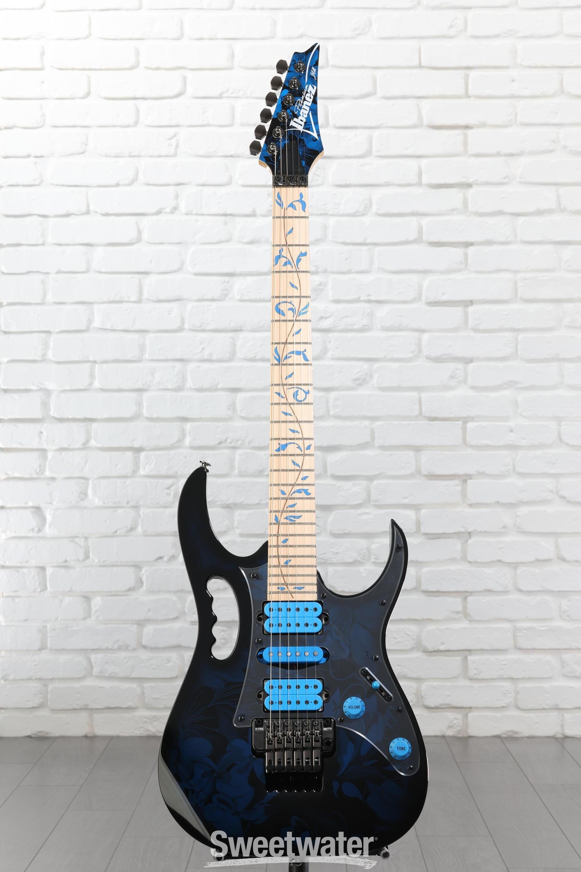 Ibanez Steve Vai Signature JEM77 - Blue Floral Pattern | Sweetwater