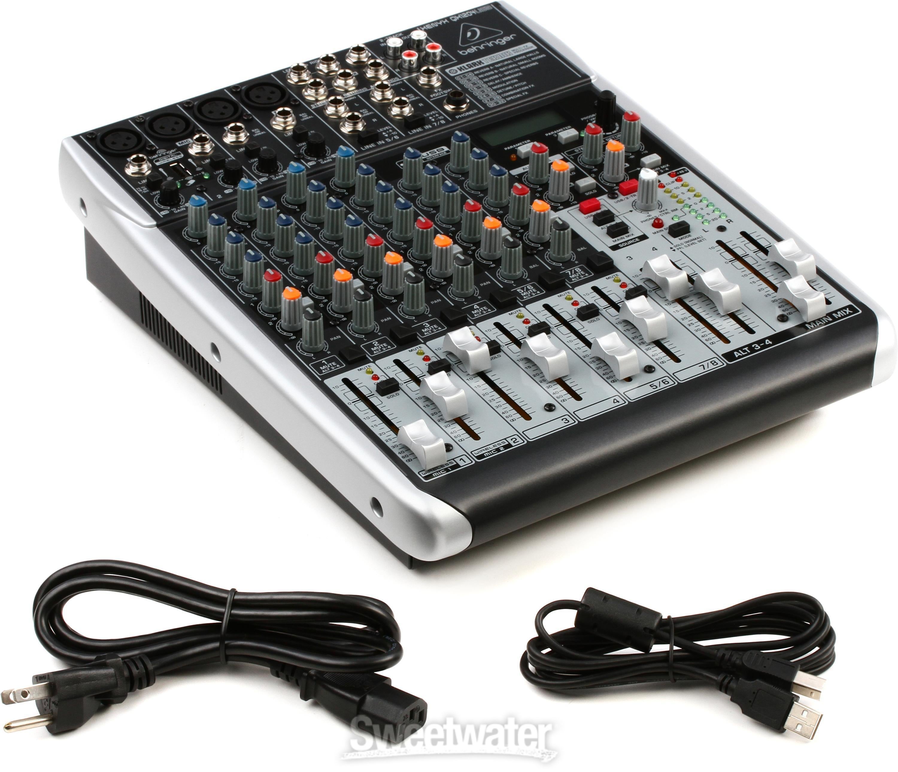 Behringer Xenyx QX1204USB Mixer with USB and Effects | Sweetwater