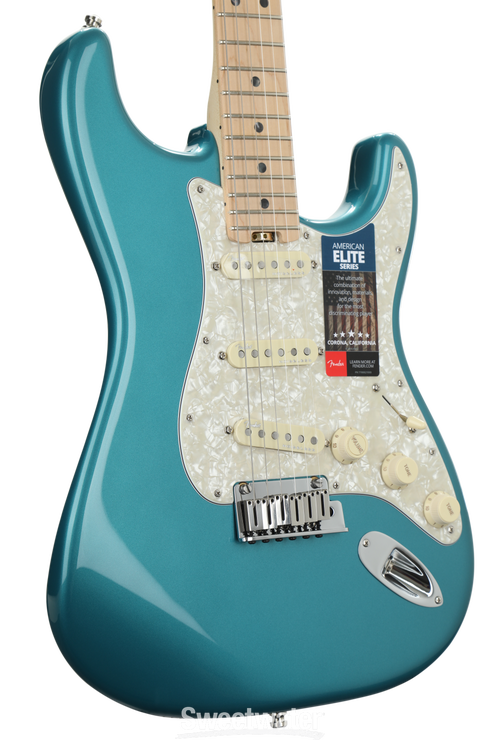 ギター Fender USA American Elite Stratocaster Fender American Elite Stratocaster HSS Shawbucker - Ocean