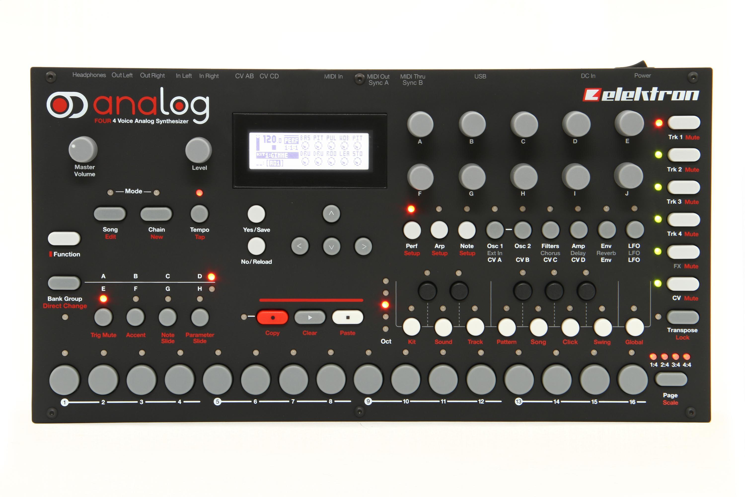 Elektron Analog Four 4-voice Analog Synthesizer with Sequencer