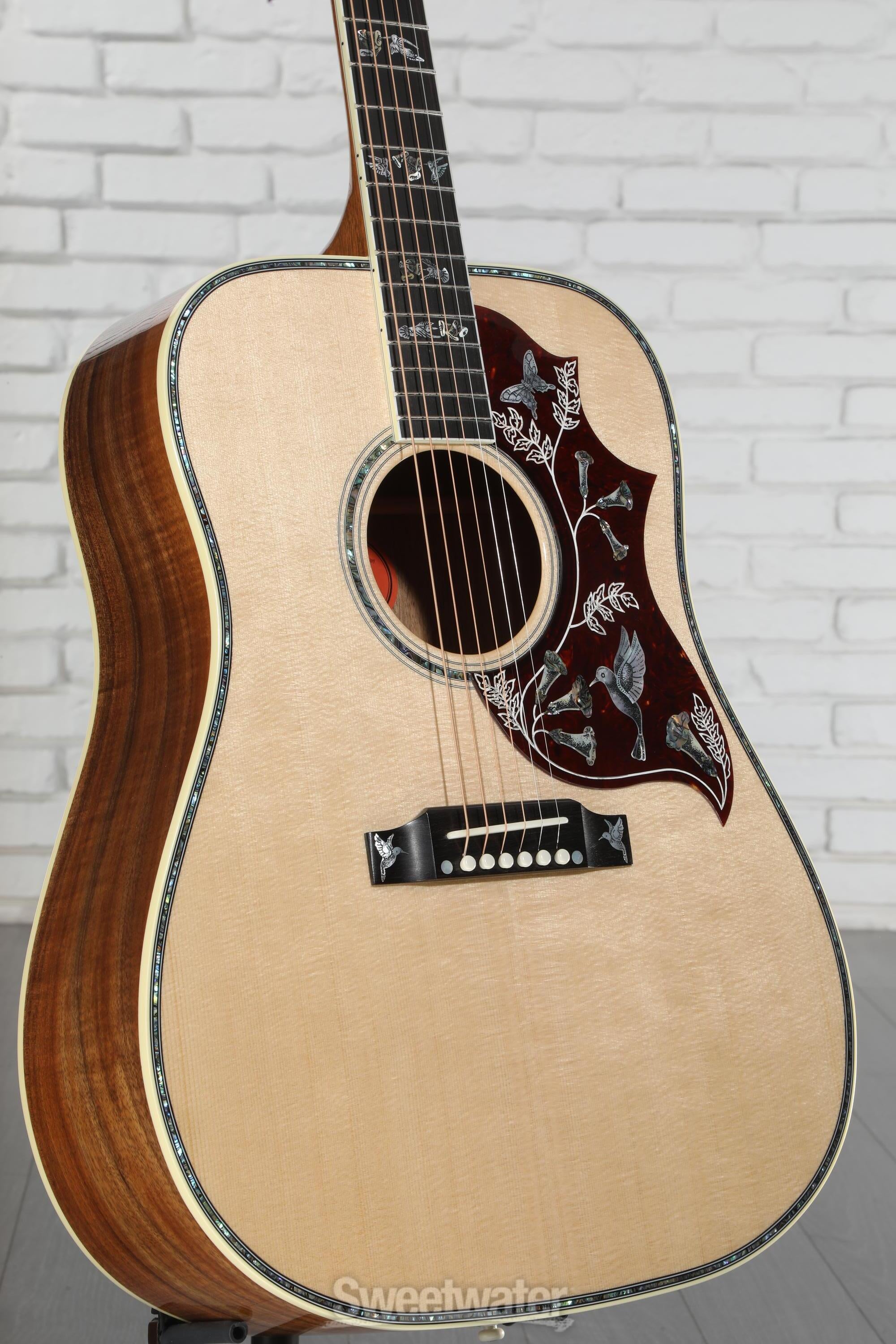 Gibson Acoustic Hummingbird Custom Koa Acoustic Guitar - Antique
